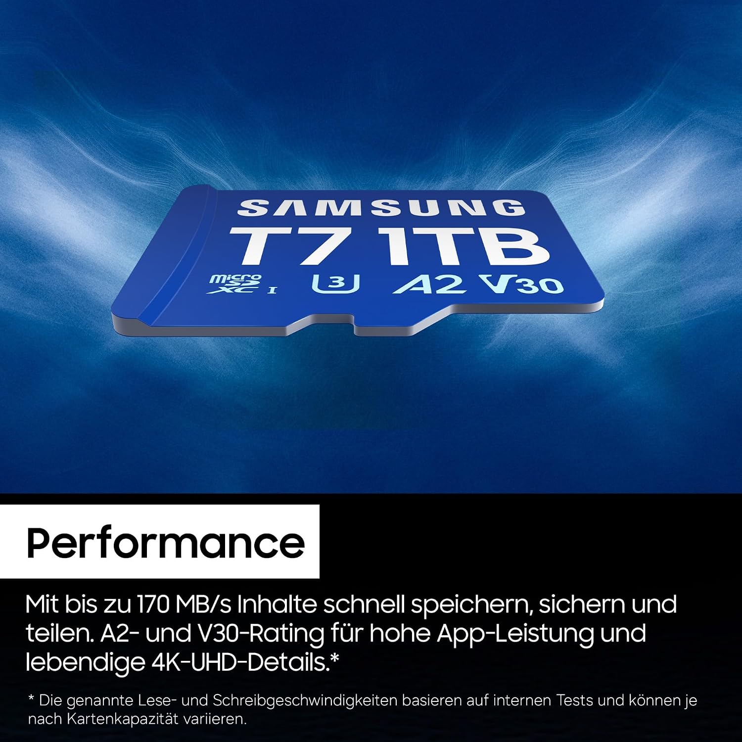 Detalle de Samsung T7 microSD-Karte 128 GB – Schnelle Speicherweiterung für mobiles Gaming