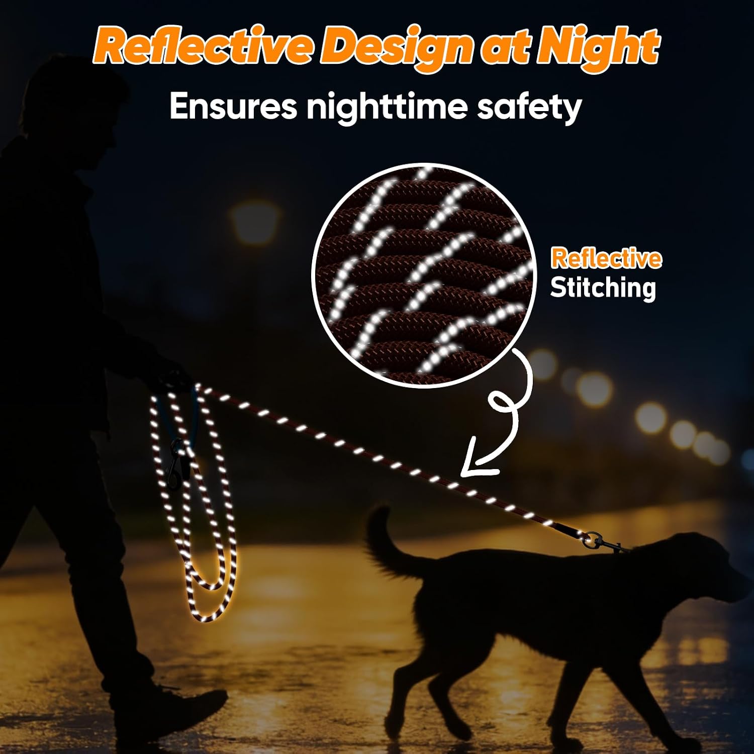 Thumbnail 6 de Aystkniet Reflective Training Lead for Dogs 30M