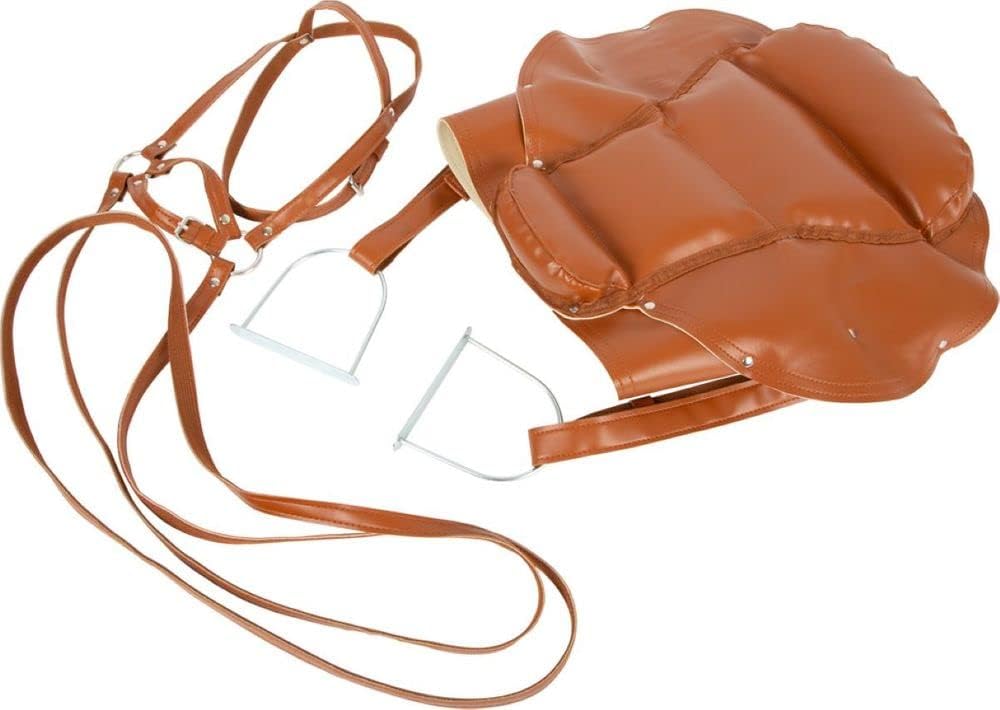 Detalle de Small foot Sattel- und Zaumzeug-Set für Holzpferd aus Kunstleder – ab 3 Jahren (11906, Groß)