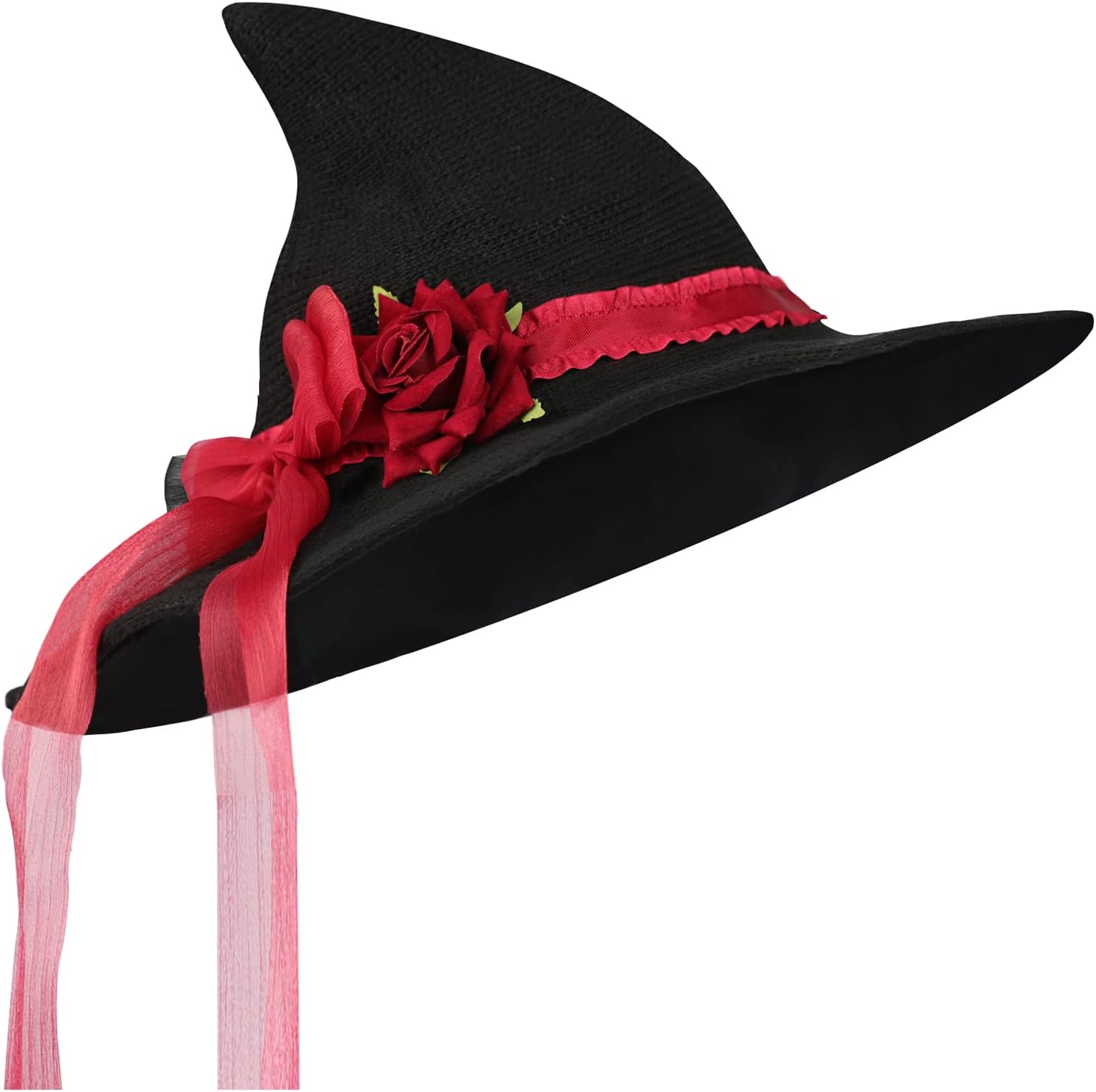 Thumbnail 3 de HKSICHENGKEJIUK Witch Hat With Rose Bow