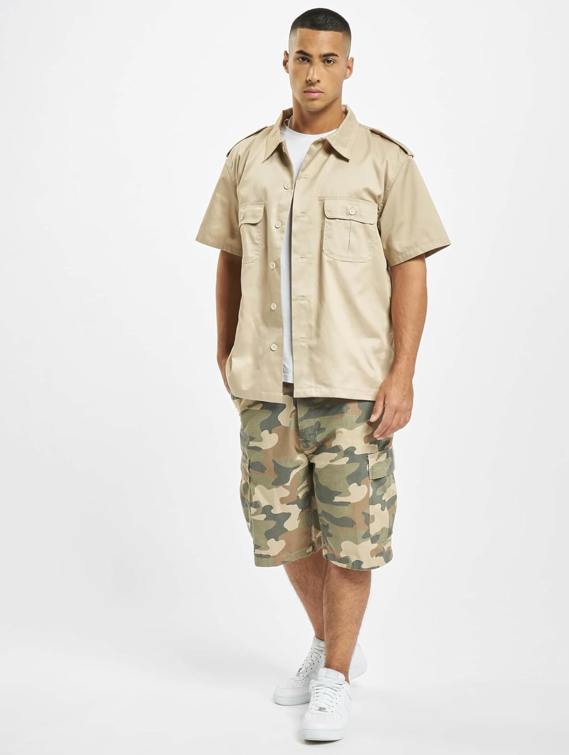 Detalle de Brandit BDU Ripstop Shorts – robuste Baumwoll-Shorts mit viel Stauraum
