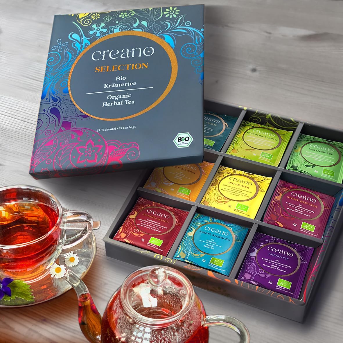Thumbnail 5 de Creano Set Regalo Té de Hierbas Orgánicas 🌿 - 27 Bolsas
