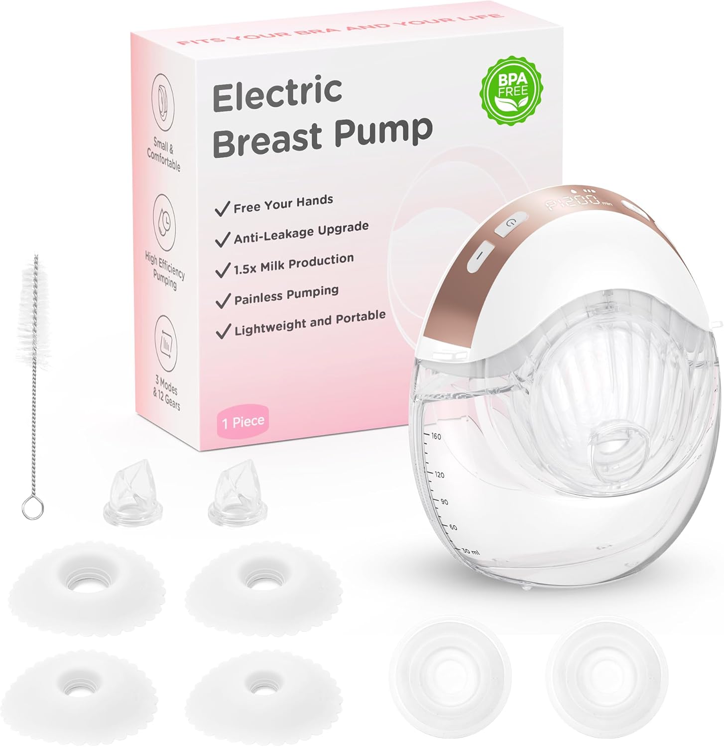 Haokoo Sacaleches manos libres 205 g