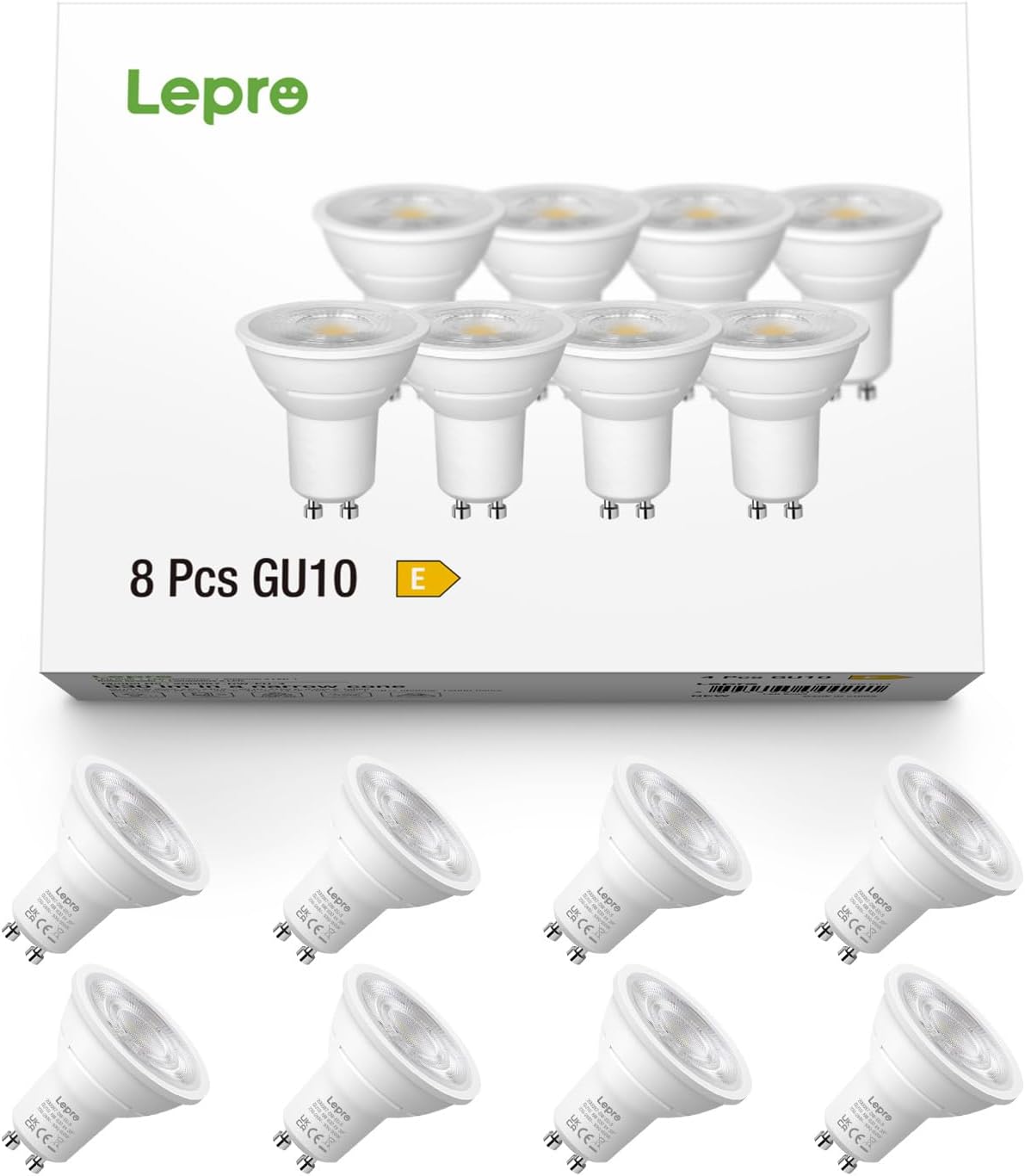 Detalle de Lepro GU10 LED Warmweiß 6W 630 lm