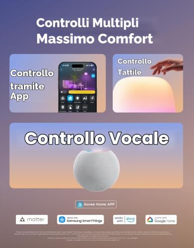 Thumbnail 7 de Govee Lantern Lampada da Terra RGBICWW con Effetto Halo – LED 1400 lm, altezza regolabile
