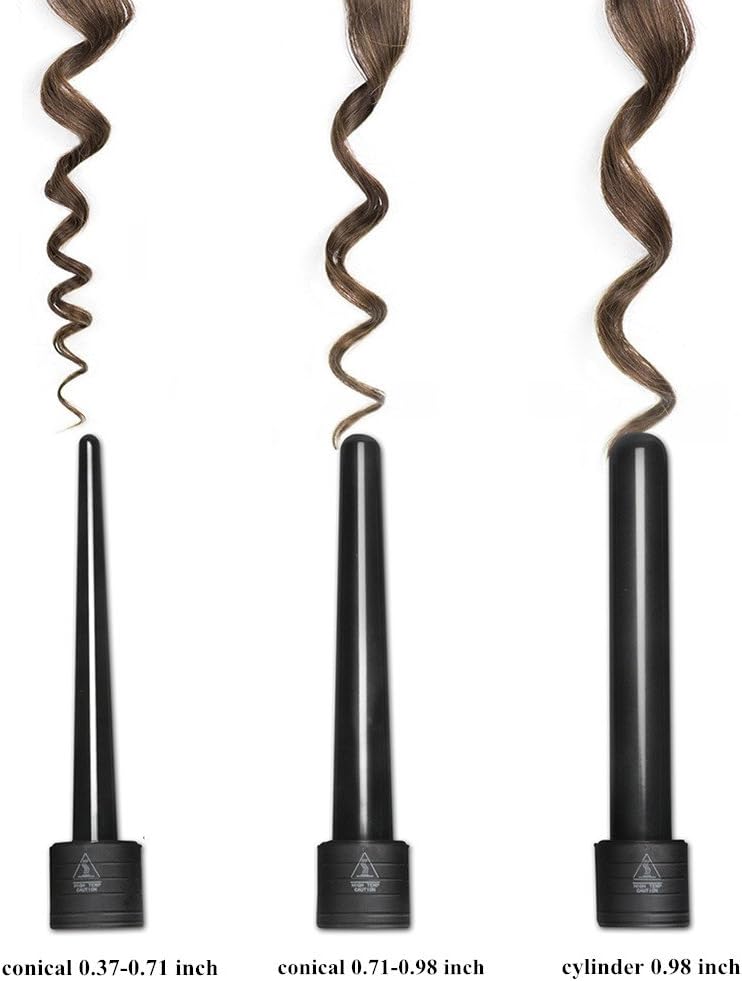 Detalle de Culwad JAF1-3B 3-in-1-krultang met keramische vaten en led-indicator
