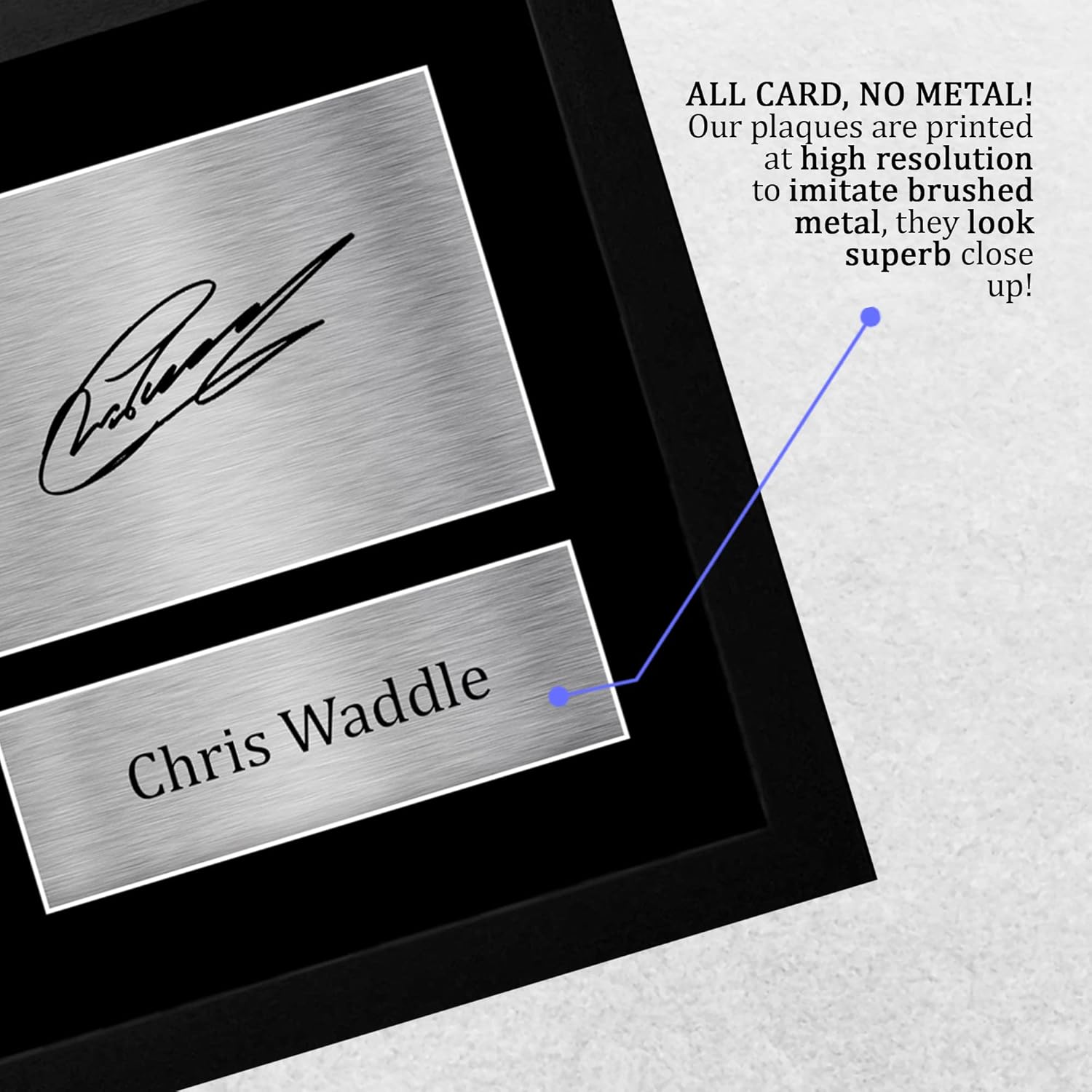 Thumbnail 4 de Chris Waddle Sheffield Wednesday A4 framed signed autograph photo gift (HWC Trading)