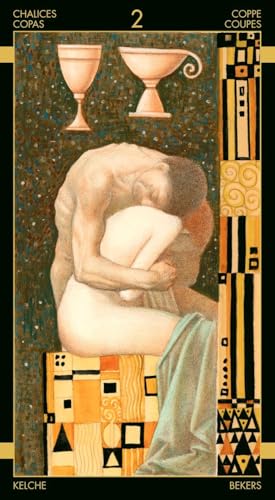 Thumbnail 2 de LO SCARABEO Golden Tarot of Klimt: tarot dorado de estilo decorativo para quien quiere algo fácil de usar