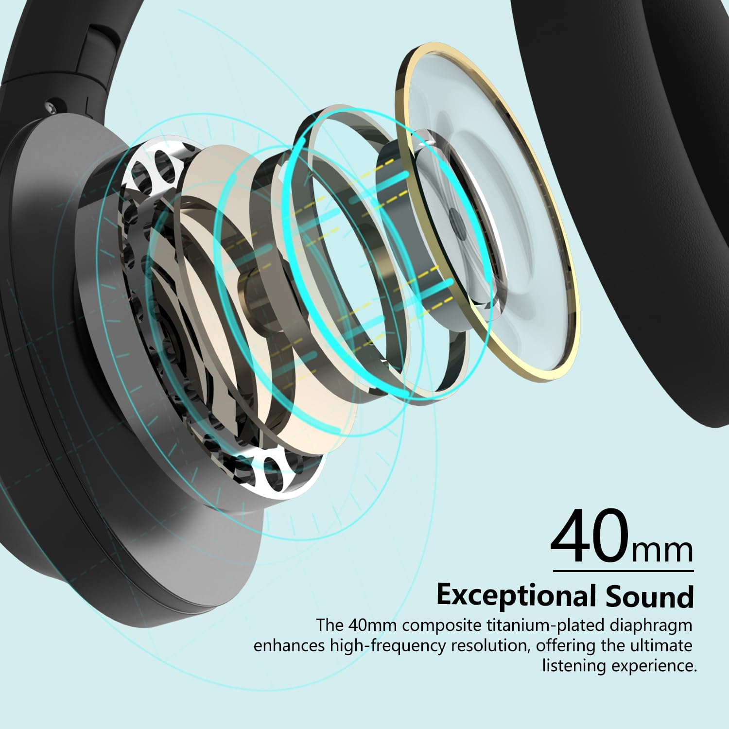 Thumbnail 2 de Wireless Headphones Over Ear 40H playtime
