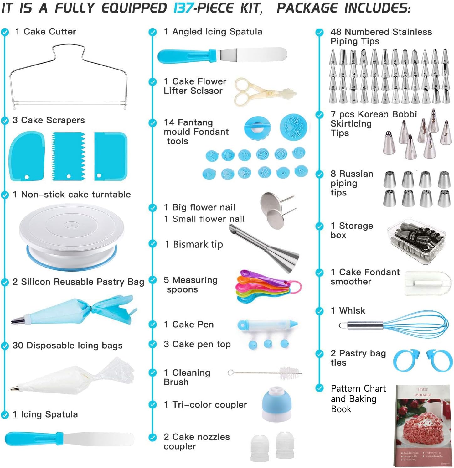 Thumbnail 2 de Cake Decorating Kit 137pcs