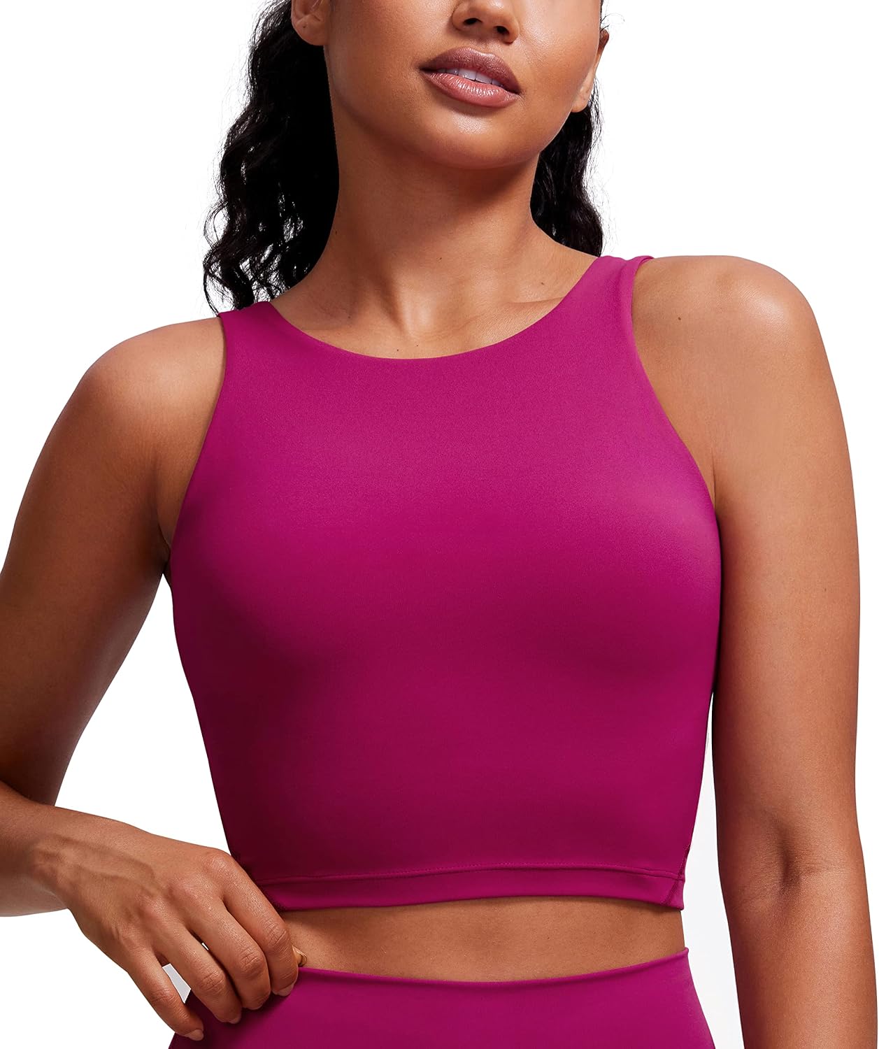Detalle de Reggiseno sport CRZ YOGA Butterluxe con collo alto e reggiseno a mensola integrato