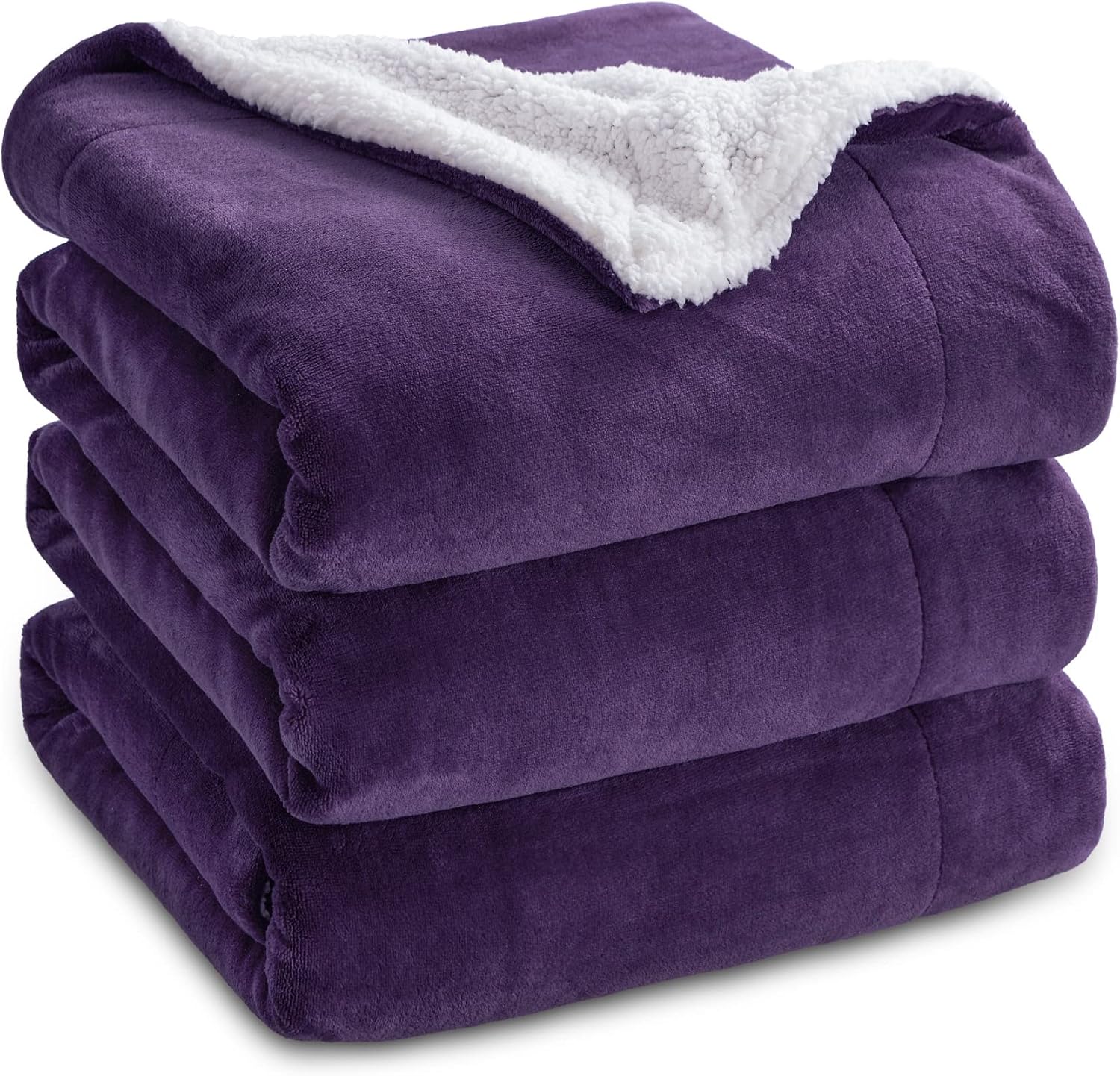 Detalle de BEDSURE Kuscheldecke 230×270 cm, Wohndecke, violett 🛋