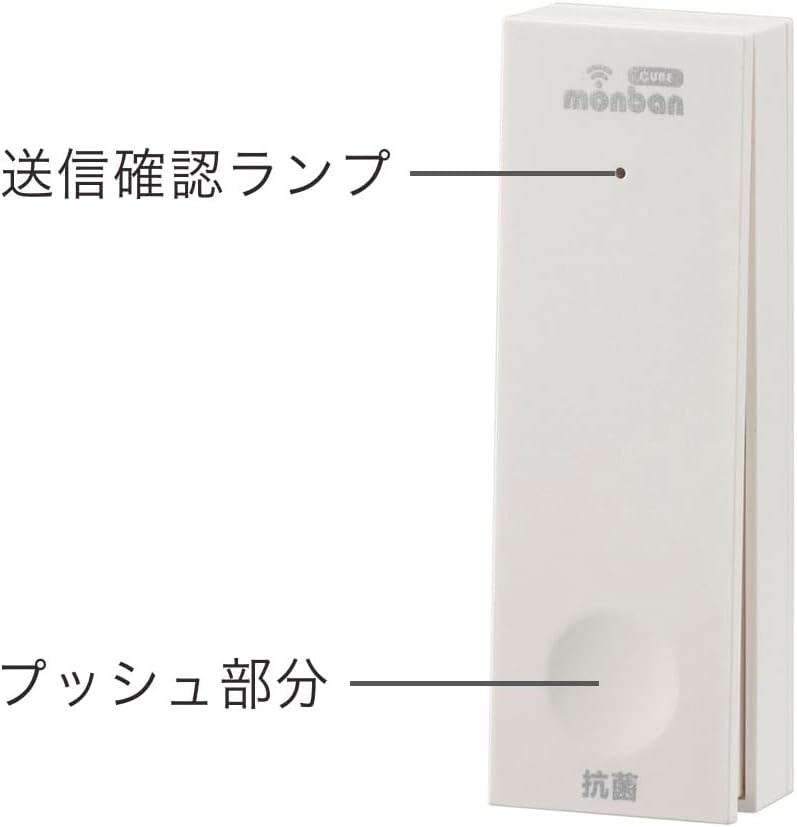 Detalle 2 de オーム電機 monban CUBE II OCH-ECOT25 自家発電式押しボタン送信機
