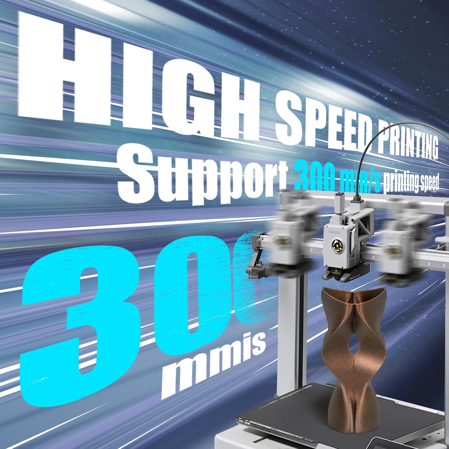 Detalle de TINMORRY PLA Filament Galaxy 1,75 mm – 1 kg Spule, Braun mit Galaxy-Effekt, kompatibel mit Bambu FDM Druckern
