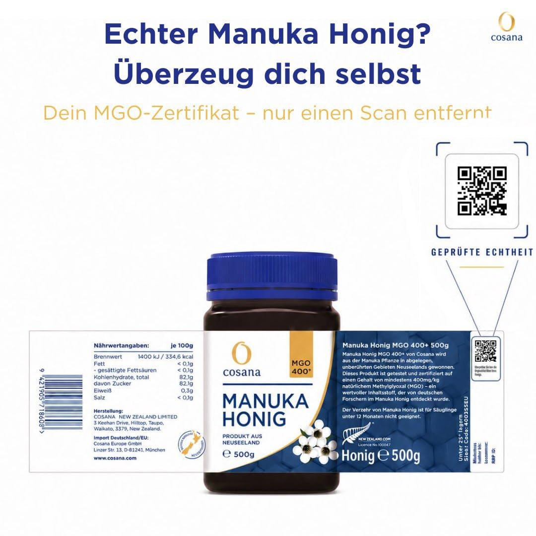 Detalle 2 de Cosana Manuka Honig 250 g 🍯