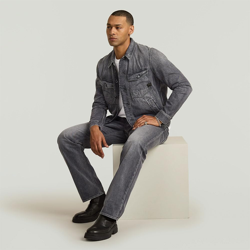 Detalle 2 de G-STAR Herren A-Line Slim Jacket (grau)