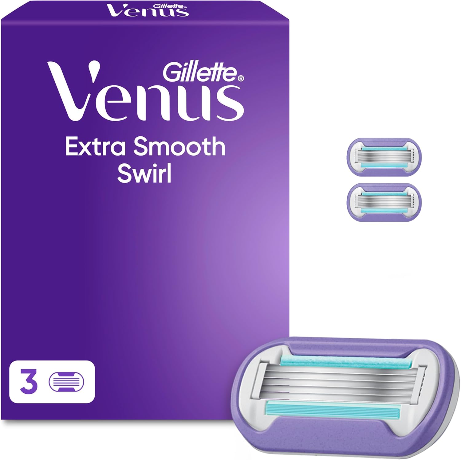 Thumbnail 5 de Gillette Venus Extra Smooth Swirl Razor 3-pack