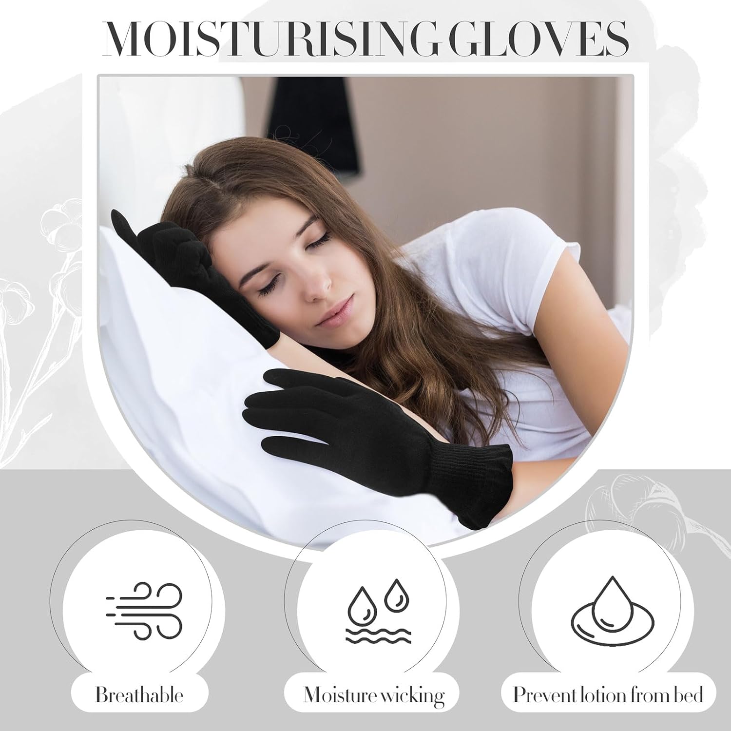 Thumbnail 4 de Migliore Wear Classic Black Eczema Gloves S/M