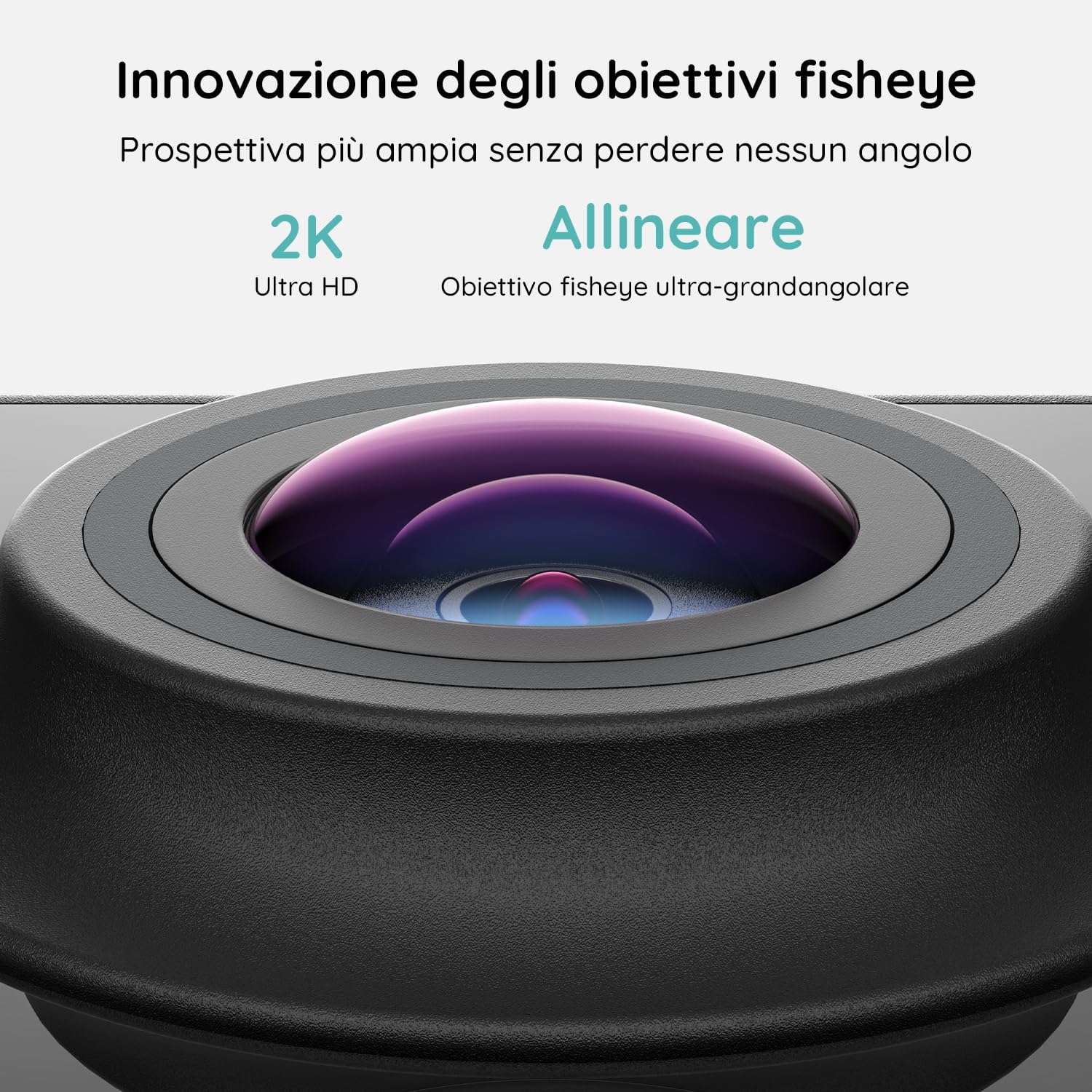 Detalle de BOIFUN 2K Videocitofono WiFi Senza Fili da Esterno con AI, 180° Panoramico e Audio Bidirezionale
