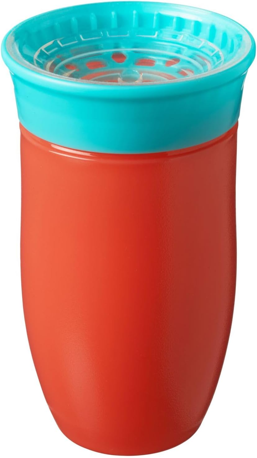 Thumbnail 2 de Nuby All Around Water Bottle - No Spill Sippy Cup (300ml/10oz) | Pack of 2 in Blue/Orange