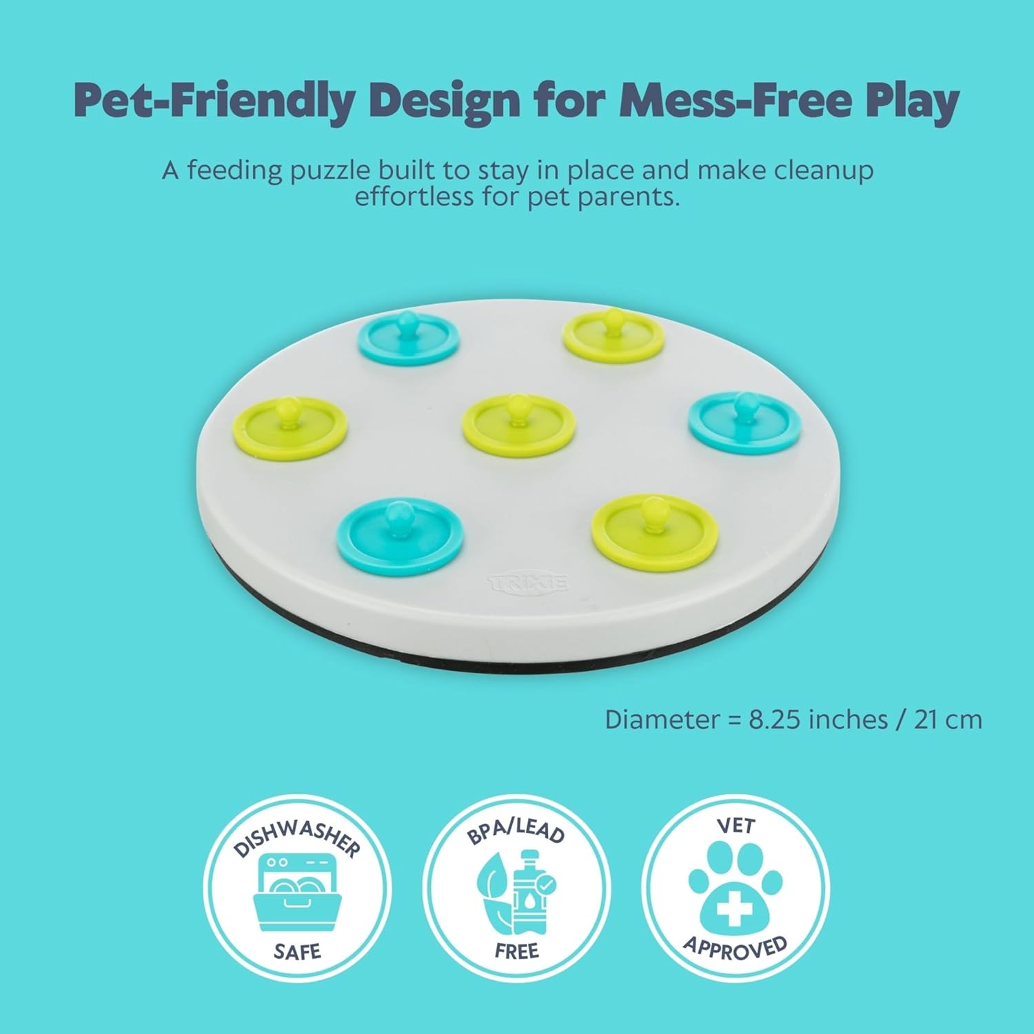 Thumbnail 4 de Trixie 62812 Snack Board aus Kunststoff (ø 20 cm) in Grau