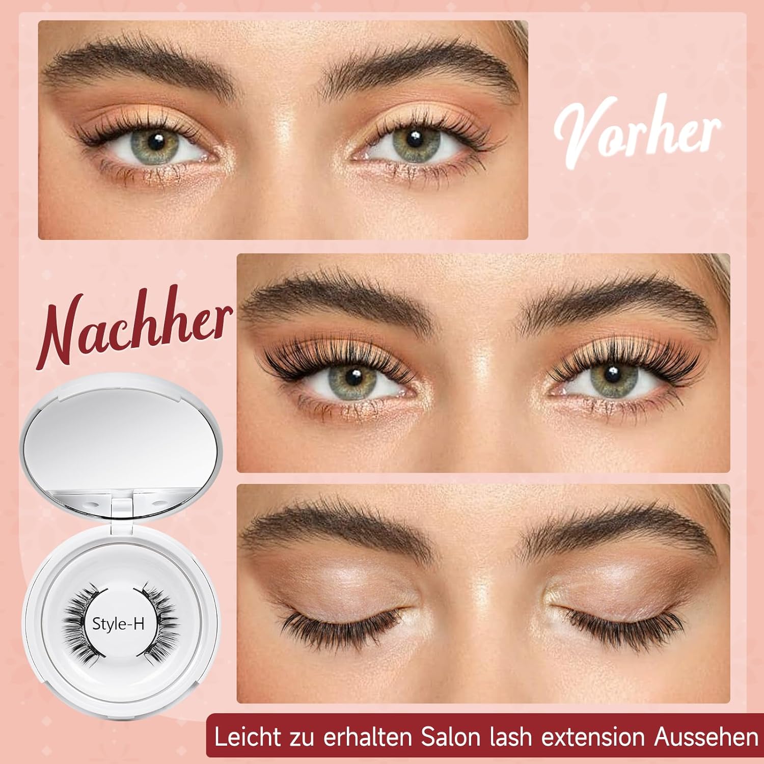 Thumbnail 2 de Higu clace magnetische Wimpern (ohne Eyeliner, Magnet Wimpern Set) inkl. Applikator