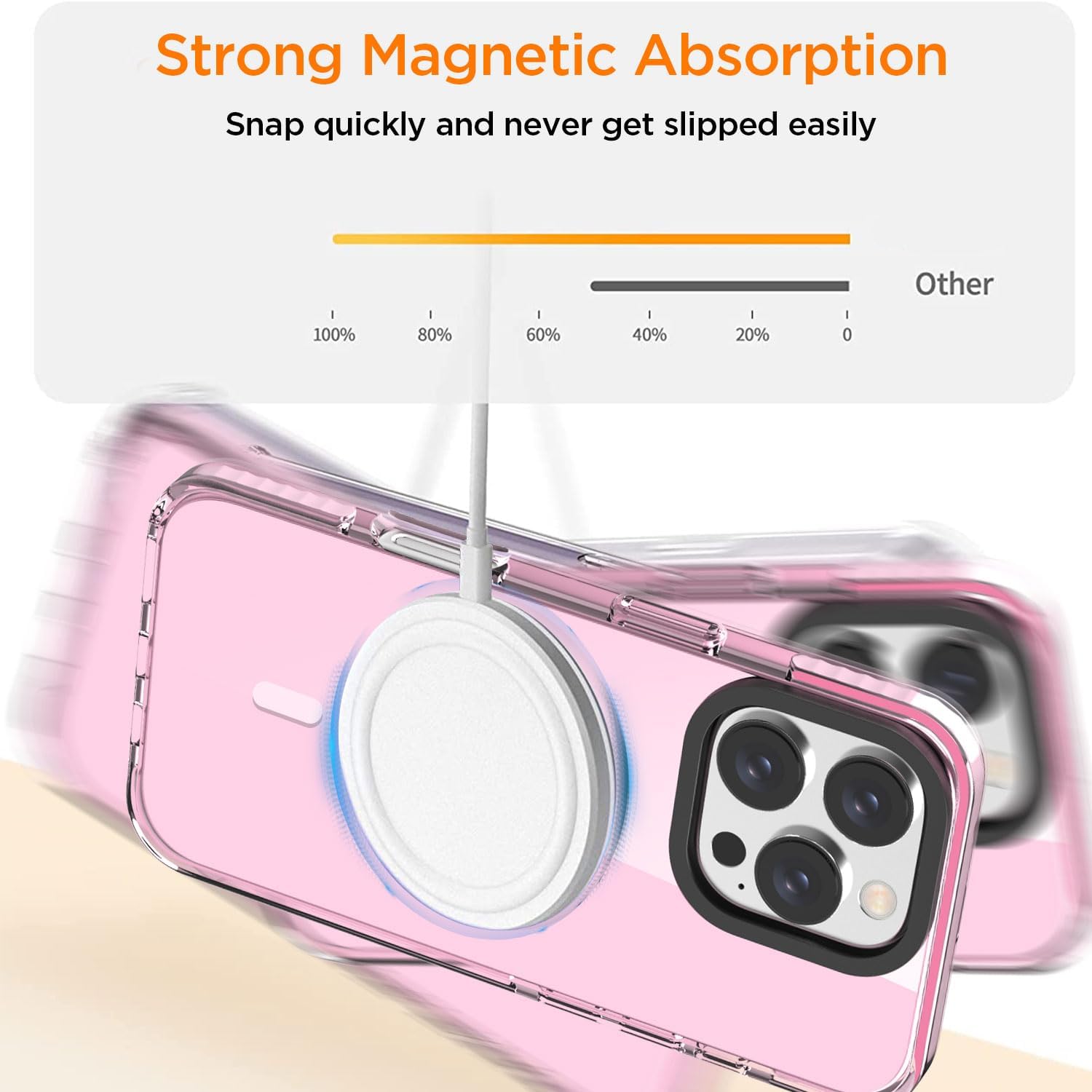 Thumbnail 5 de AICase Funda Rosa Neón para iPhone 16 Pro con MagSafe