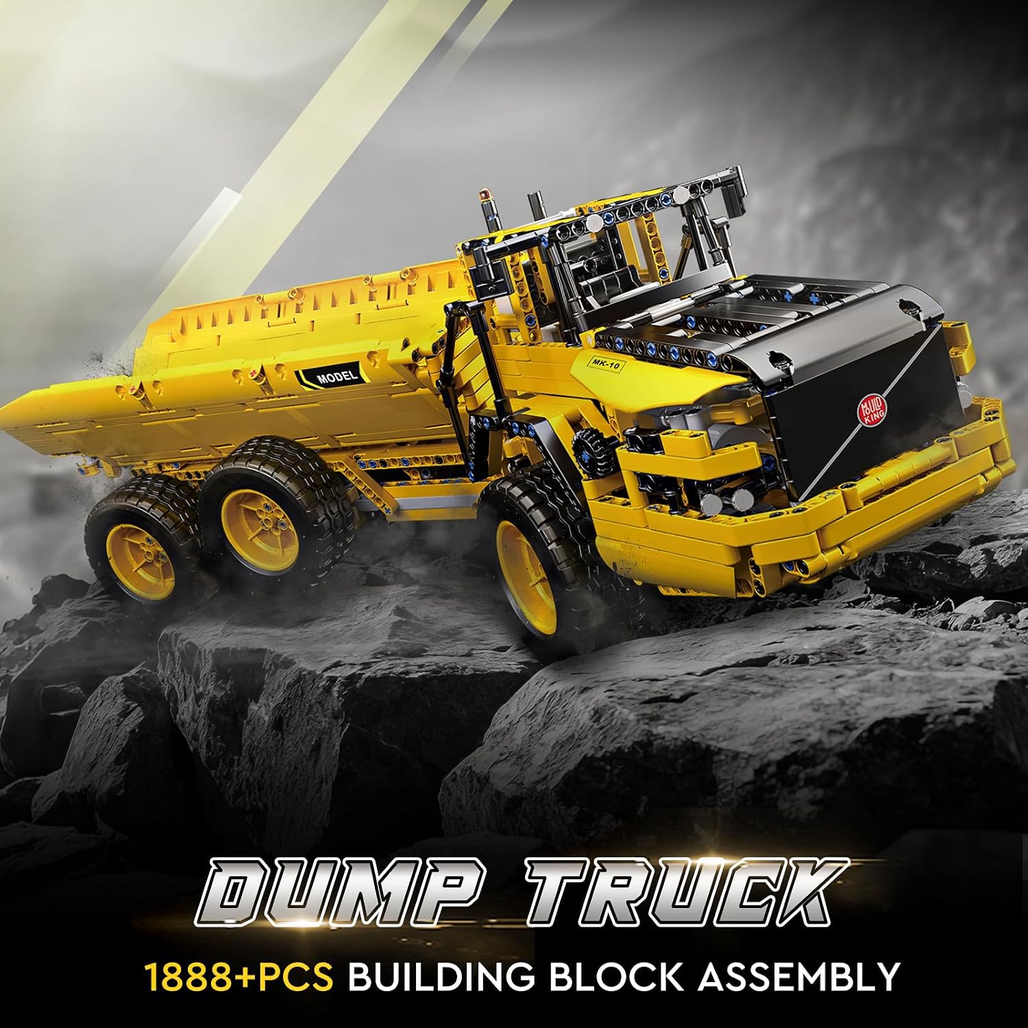 Detalle 2 de Mould King 17010 Dumper articulé 6x6 1888 pièces
