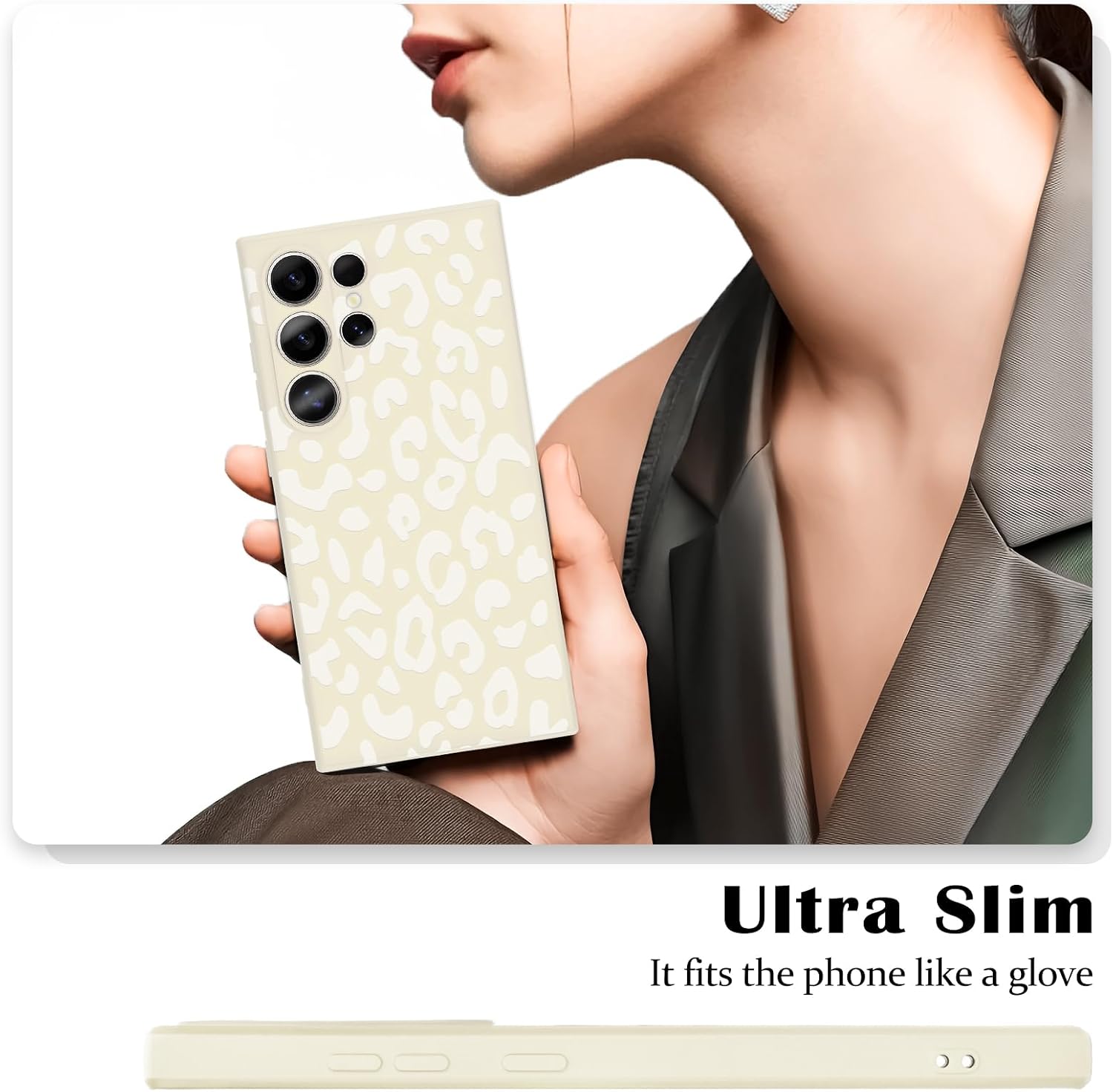 Detalle de Newseego Leopard Print TPU Case for Galaxy S24 Ultra