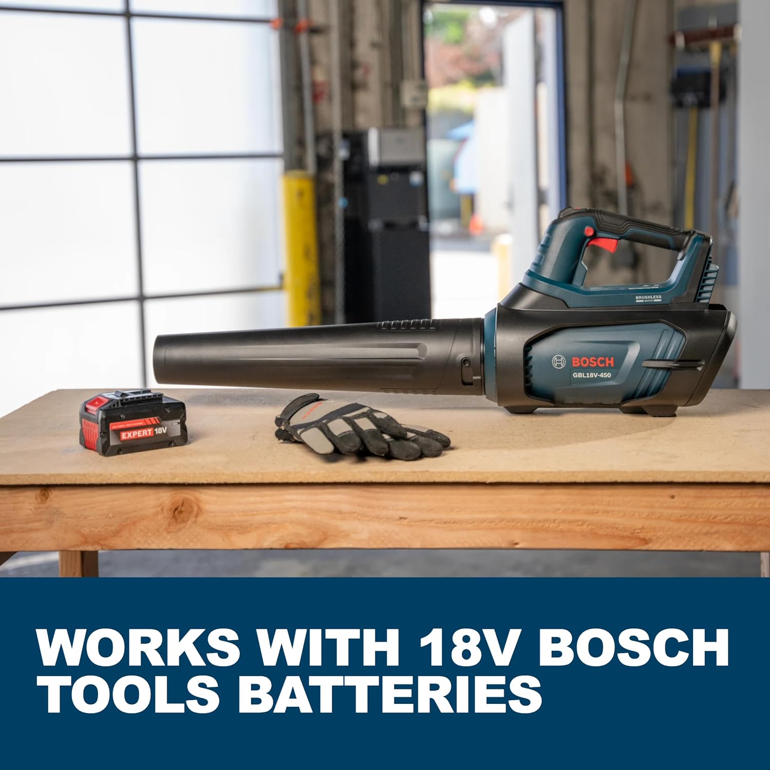 Detalle 2 de Bosch GBL18V-450N 18V Cordless Leaf Blower, 450 CFM, Brushless