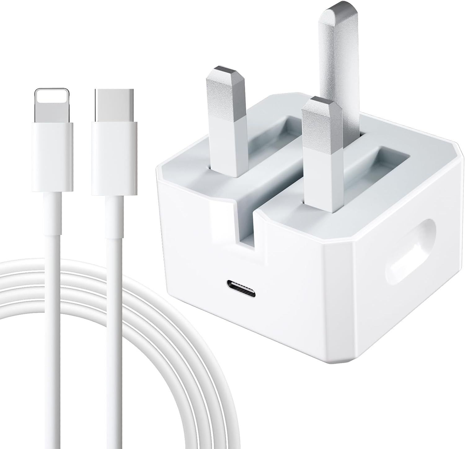 Detalle de Charger for iPhone 20W USB-C Fast Charger with USB-C Cable – Efficient Power on the Move