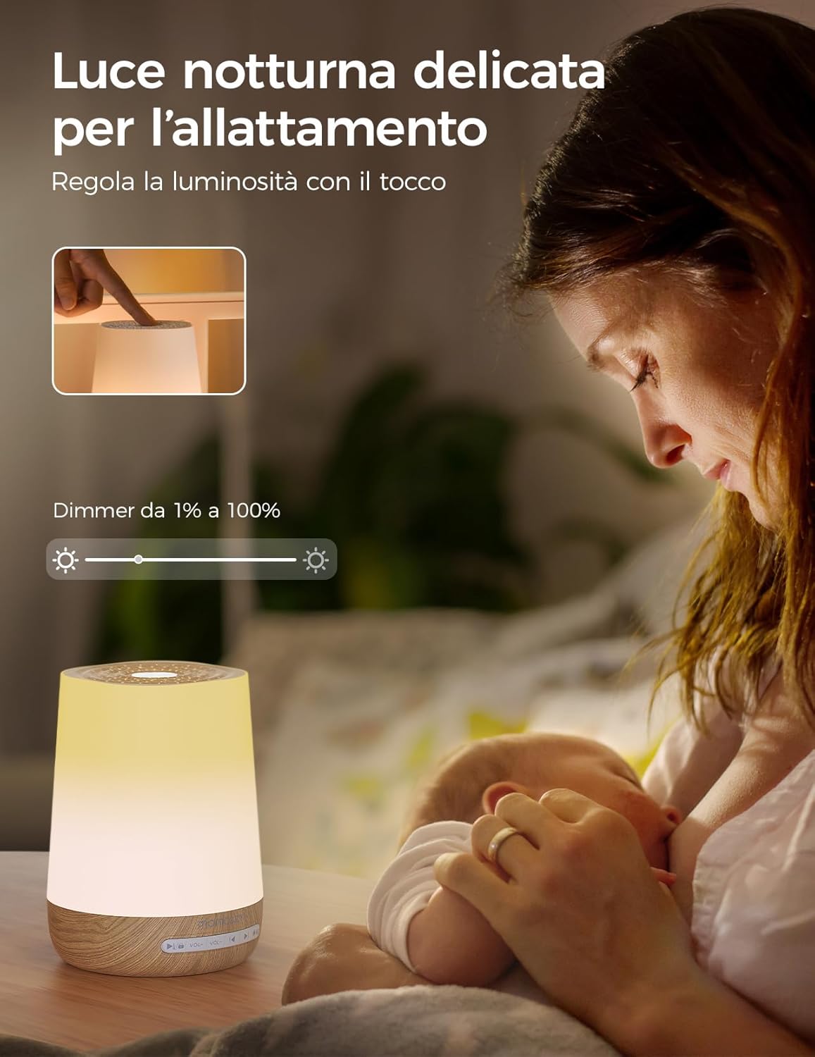 Thumbnail 3 de Momcozy Macchina del Rumore Bianco con 34 Suoni, Luce a 7 Colori e Controllo Wi‑Fi via App