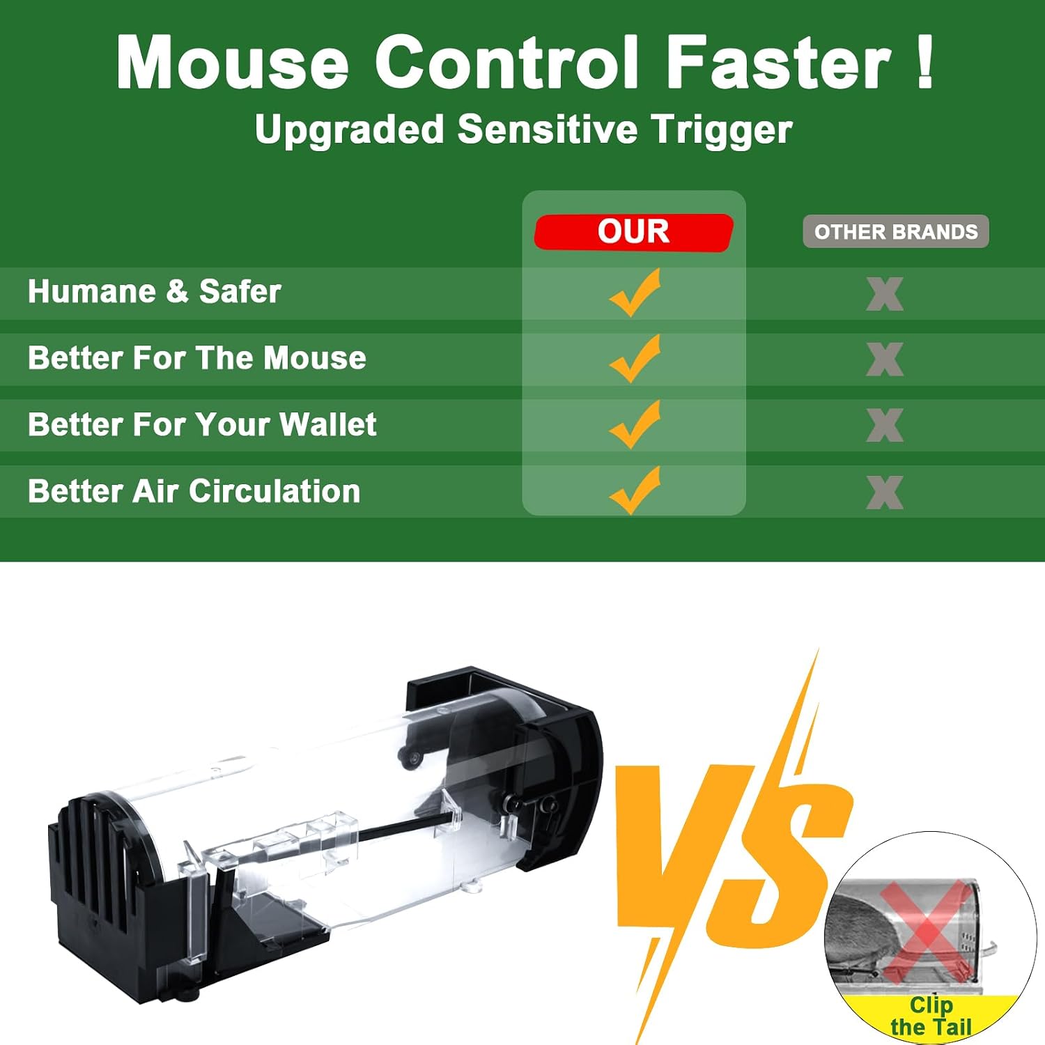Thumbnail 4 de Humane Mouse Traps 4 Pack — live catch mouse traps 🐭