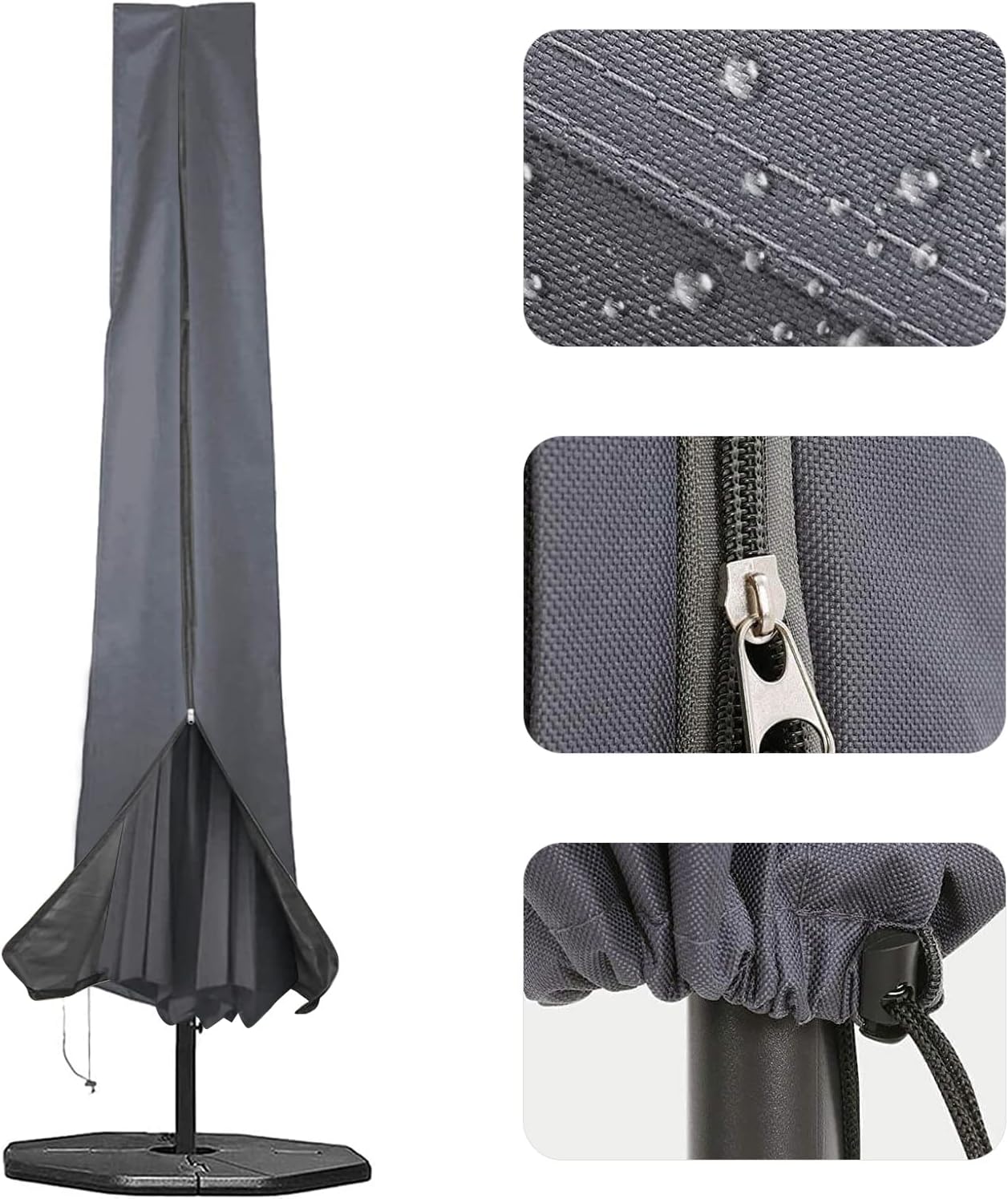 Thumbnail 6 de RICHIE Garden Waterproof Parasol Cover (Oxford fabric) for 2–3m round patio umbrellas