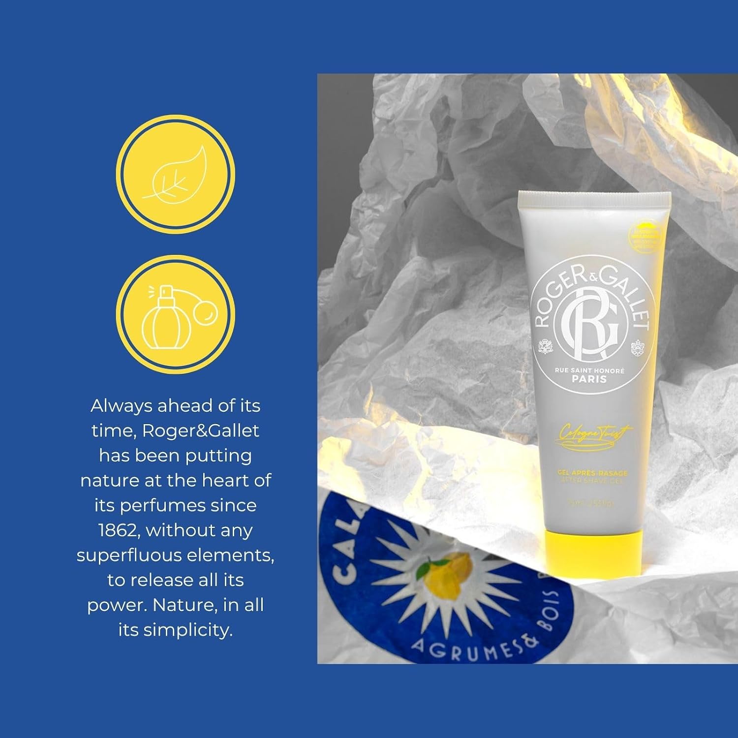 Detalle de Roger & Gallet Cologne Twist After Shave Gel, 75 ml