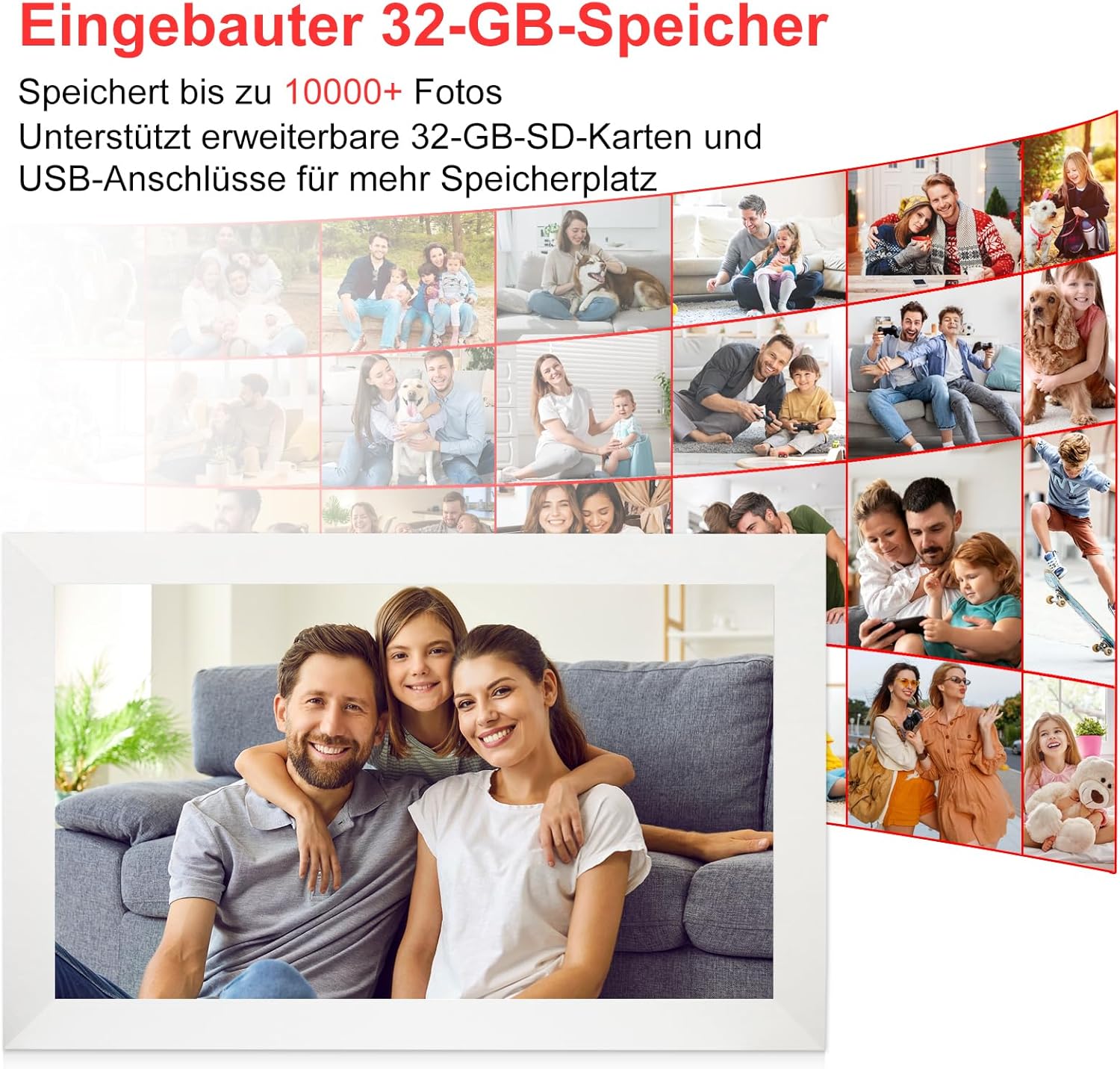 Thumbnail 3 de Frameo 15,6 Zoll Digitaler Bilderrahmen
