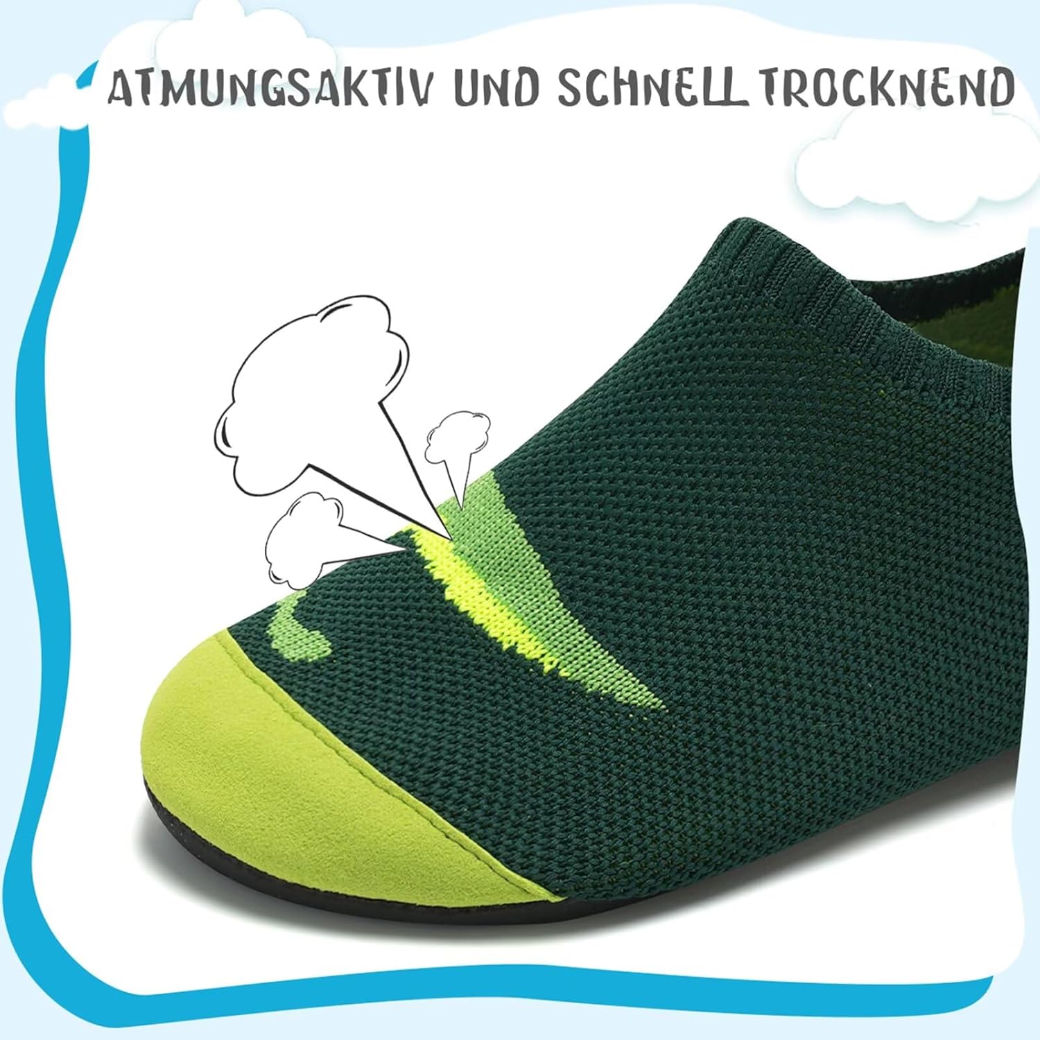 Thumbnail 2 de Kyopp Hausschuhe für Kinder (Junge & Mädchen) – atmungsaktive, rutschfeste Strick-Slipper