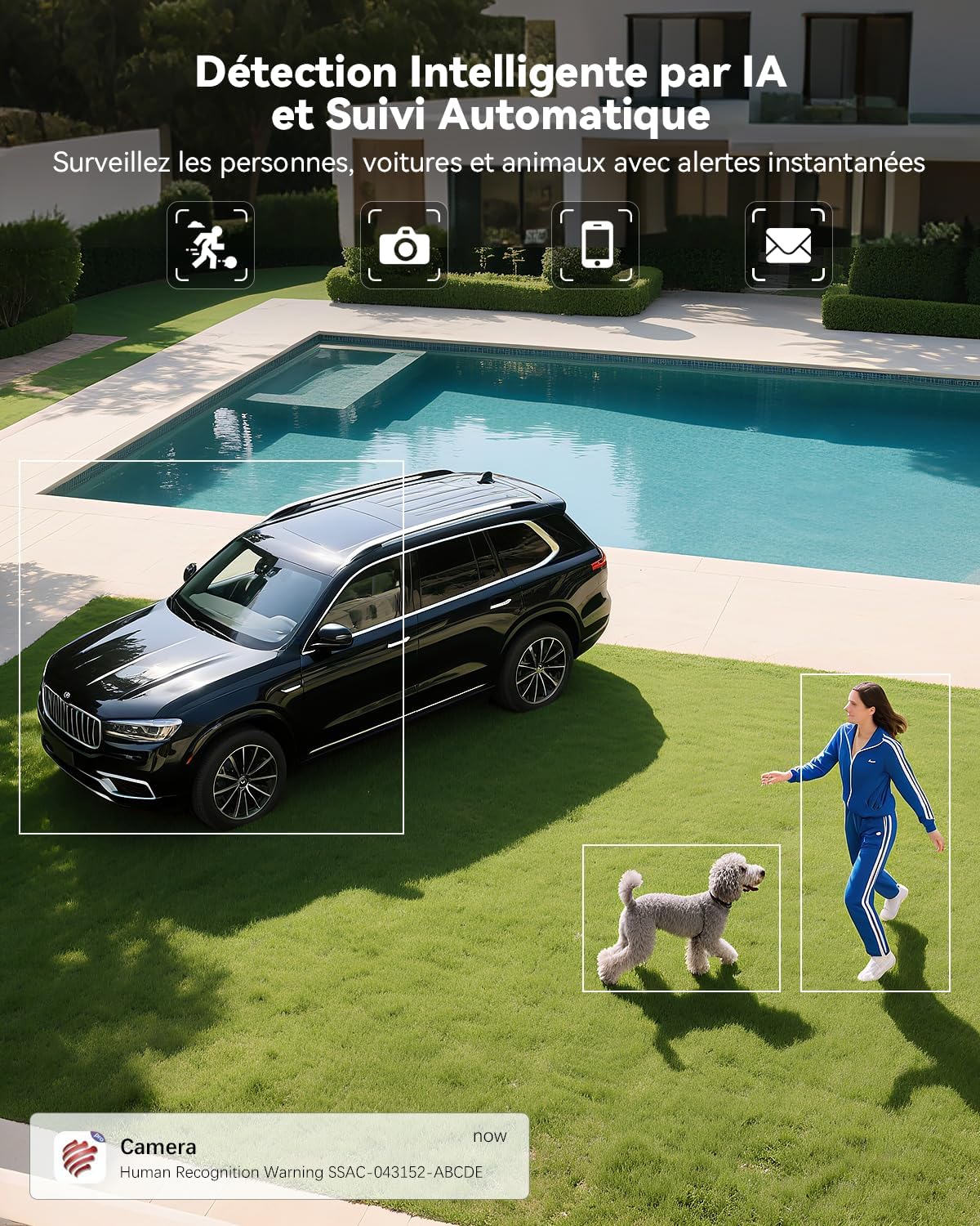 Thumbnail 2 de Ctronics caméra surveillance 4K 8MP Extérieure WiFi IP66