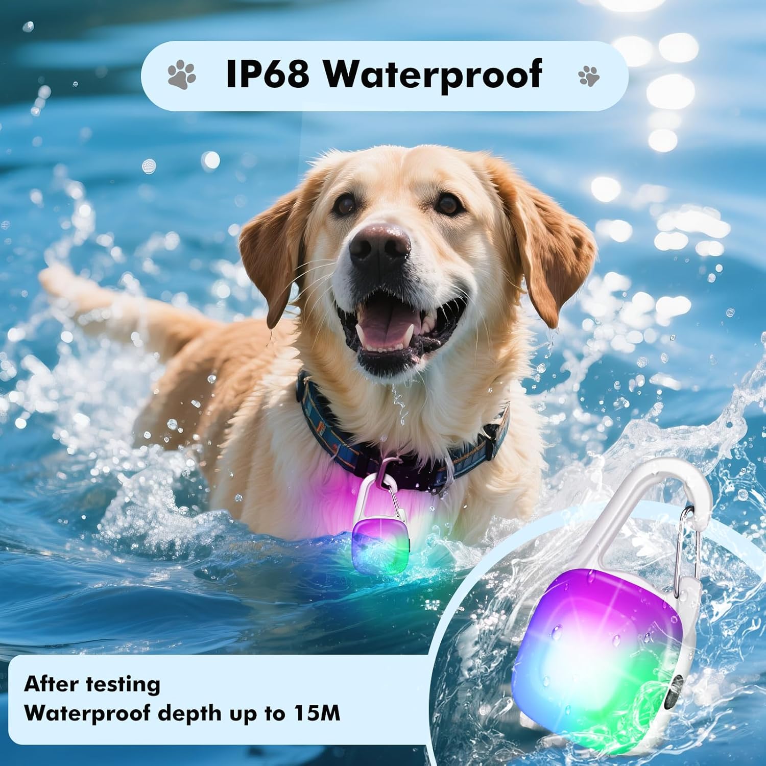 Thumbnail 5 de Dog Lights for Night Walking 2-pack LED clip-on 🐕