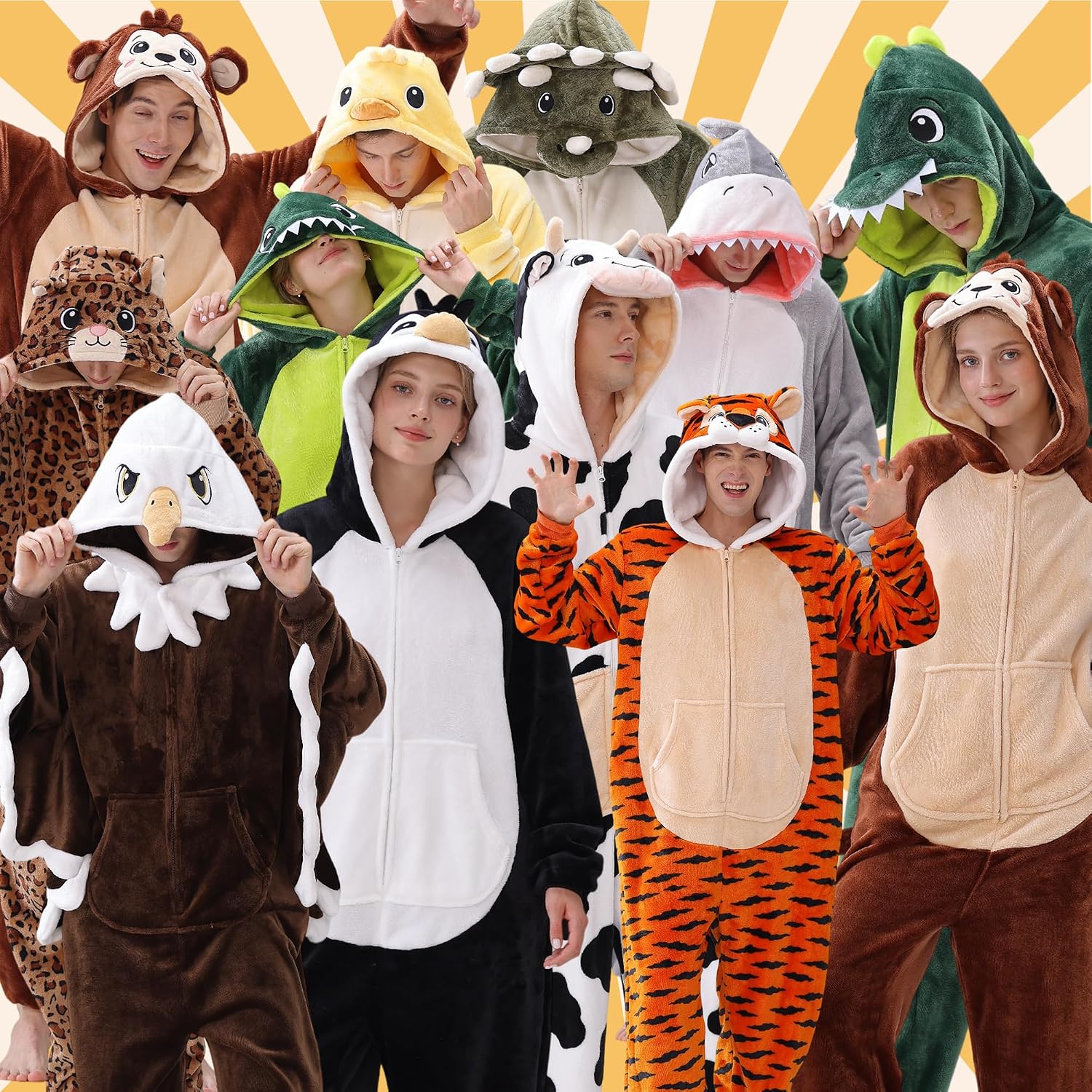 Detalle de HOMEHUAL Animal Onesie Flannel