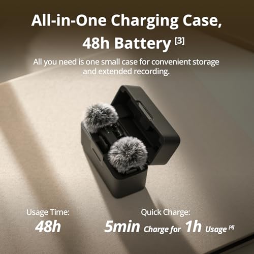 Thumbnail 3 de DJI Mic Mini (2 TX + 1 RX + Charging Case) – Ultralight, Detail-Rich Audio for Extended Recording