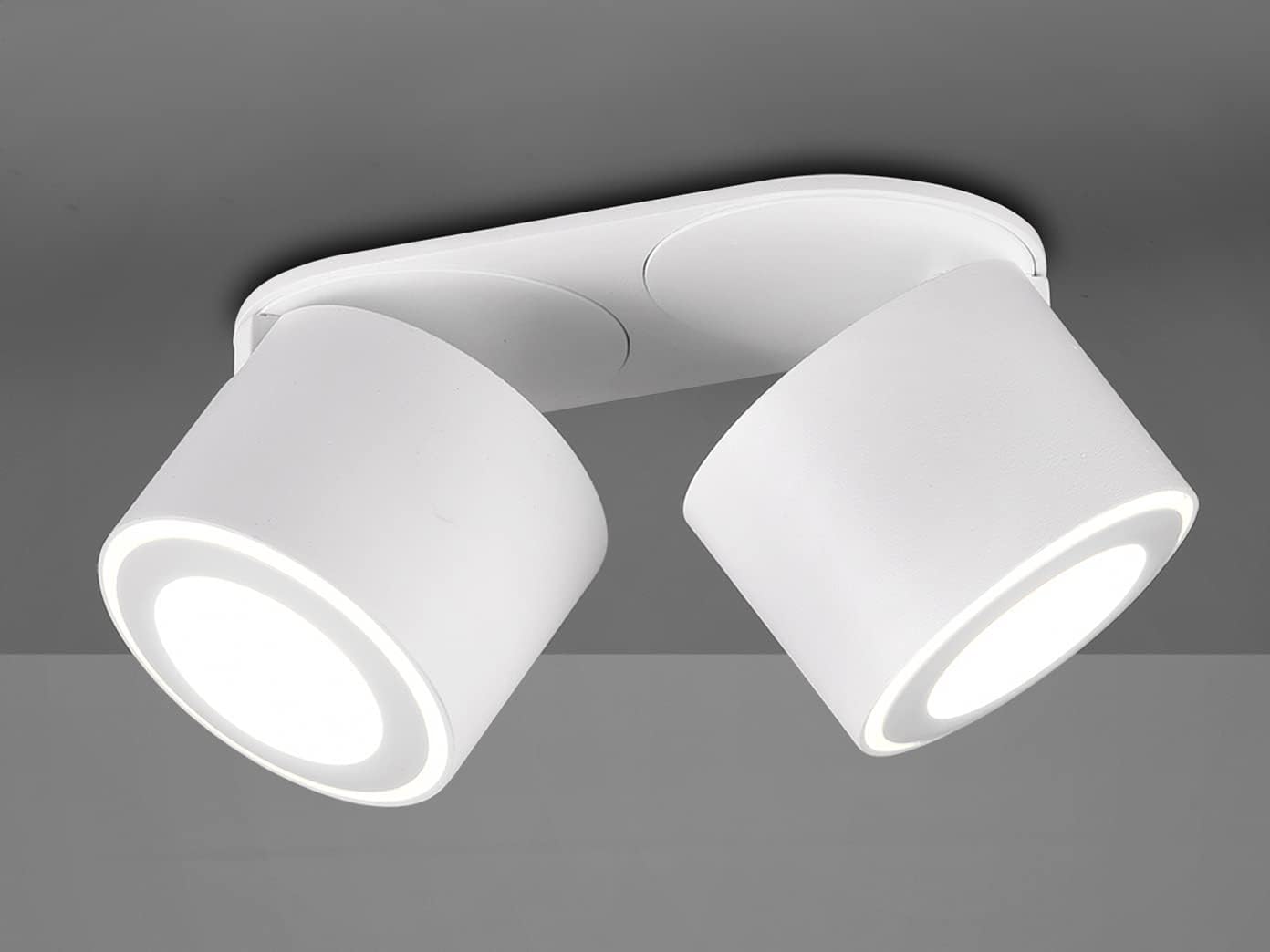Detalle 2 de Trio Leuchten Taurus 652910231 – lampa sufitowa LED 2-punktowa, metal, biały mat