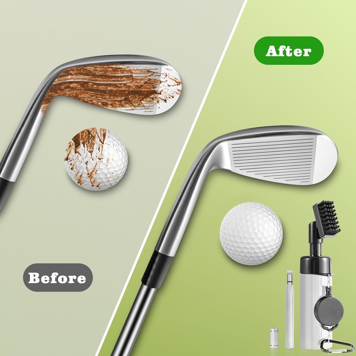 Thumbnail 6 de Wynaura Pro Golf Club Cleaner Brush with Golf Groove Sharpener Tool