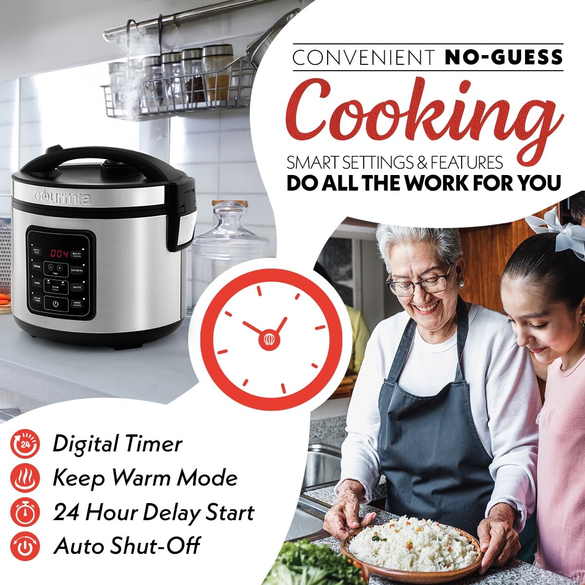 Thumbnail 5 de Gourmia Rice Cooker 5 Qt 🍚