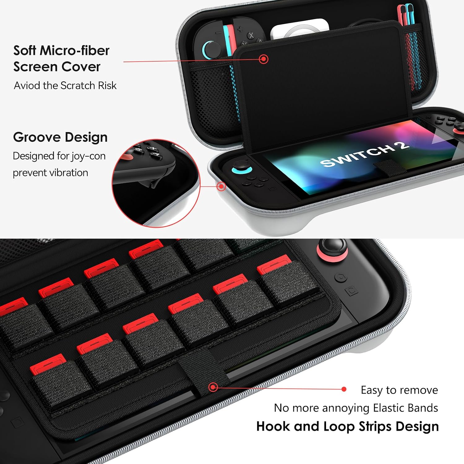 Thumbnail 2 de ivoler Switch 2-RetroShell DMG Carrying Case for Nintendo Switch 2, EVA Shell