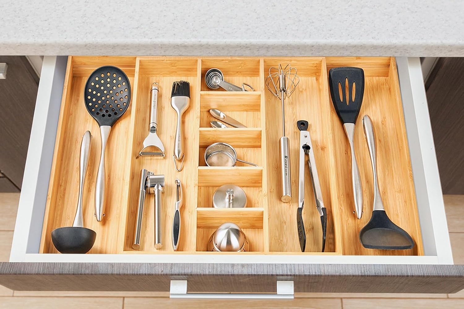 Thumbnail 5 de UMILIFE Extra Large Expandable Kitchen Drawer Organizer