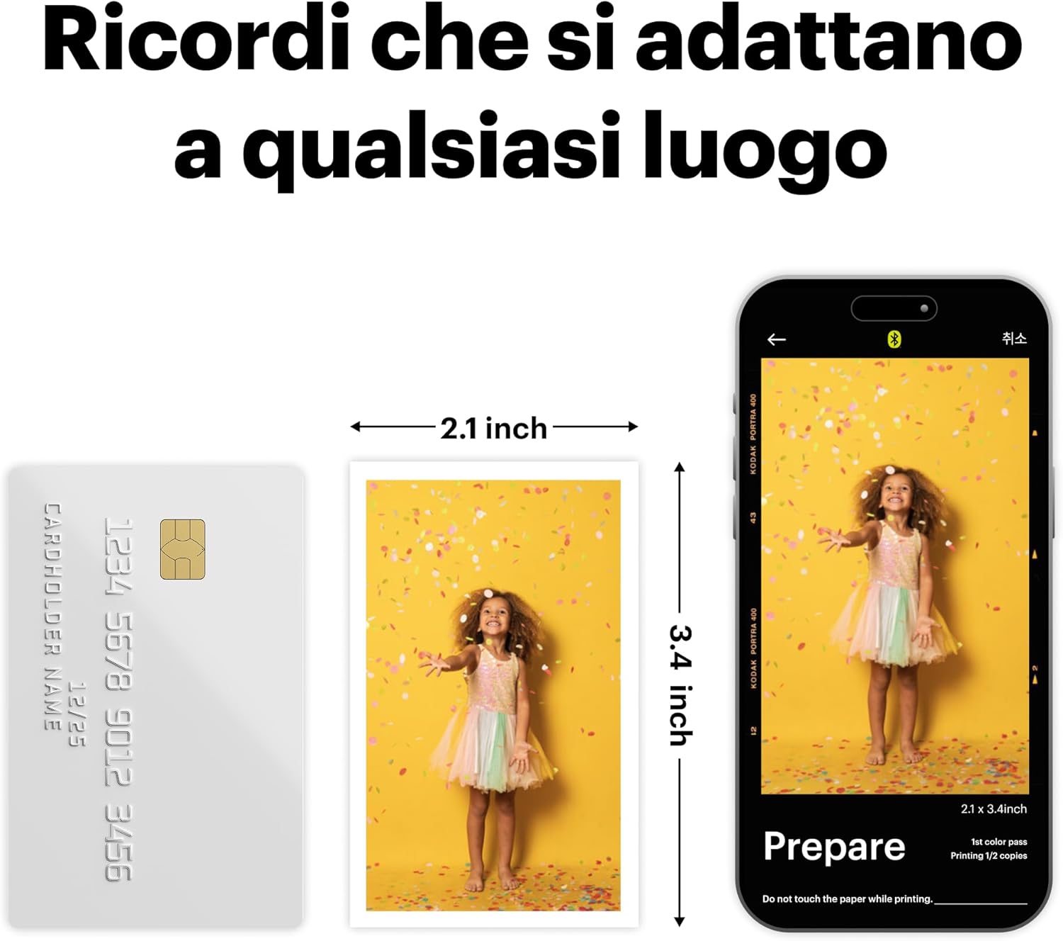 Thumbnail 5 de KODAK Mini 2 Retro stampante fotografica portatile per smartphone Bluetooth (nero)