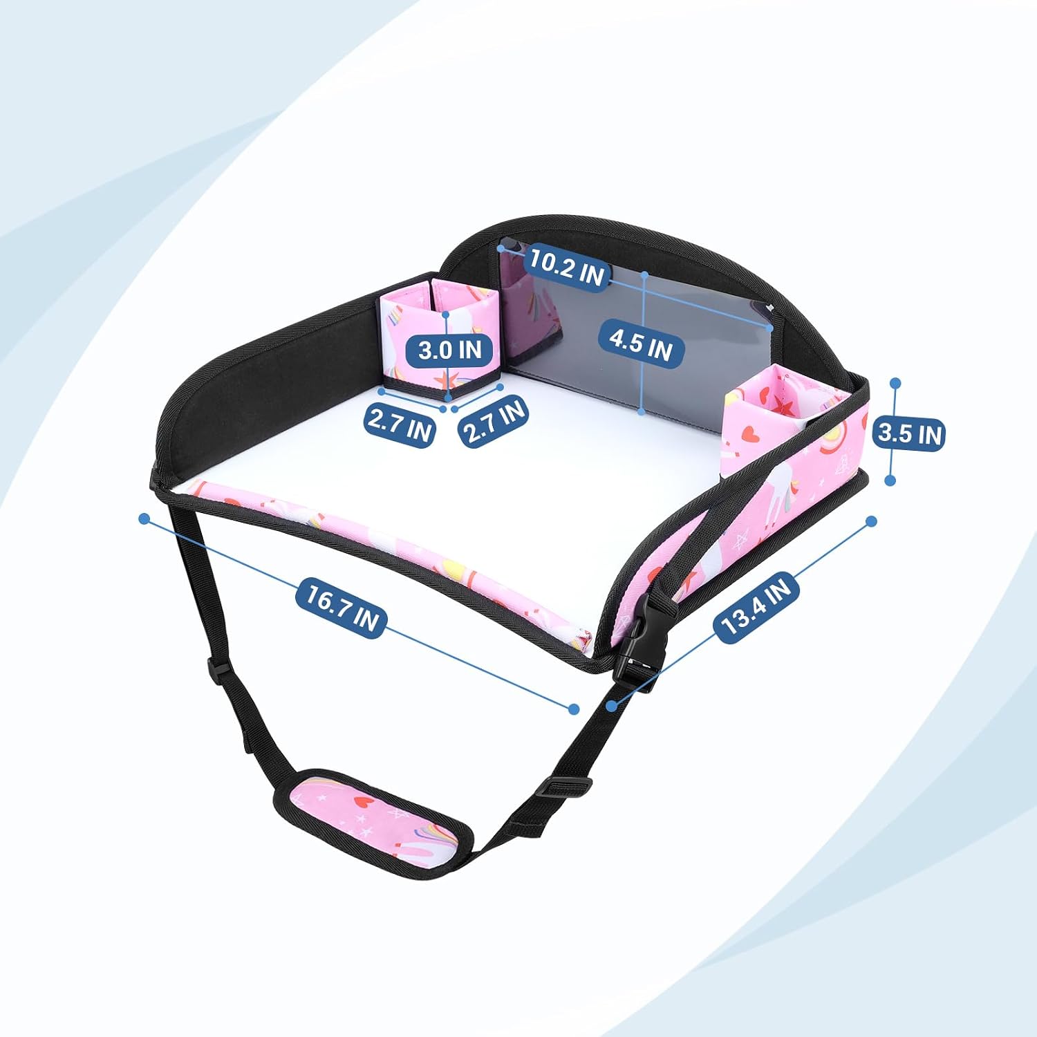 Thumbnail 6 de INFANZIA Kids Travel Tray for Toddler Car Seat – Pink
