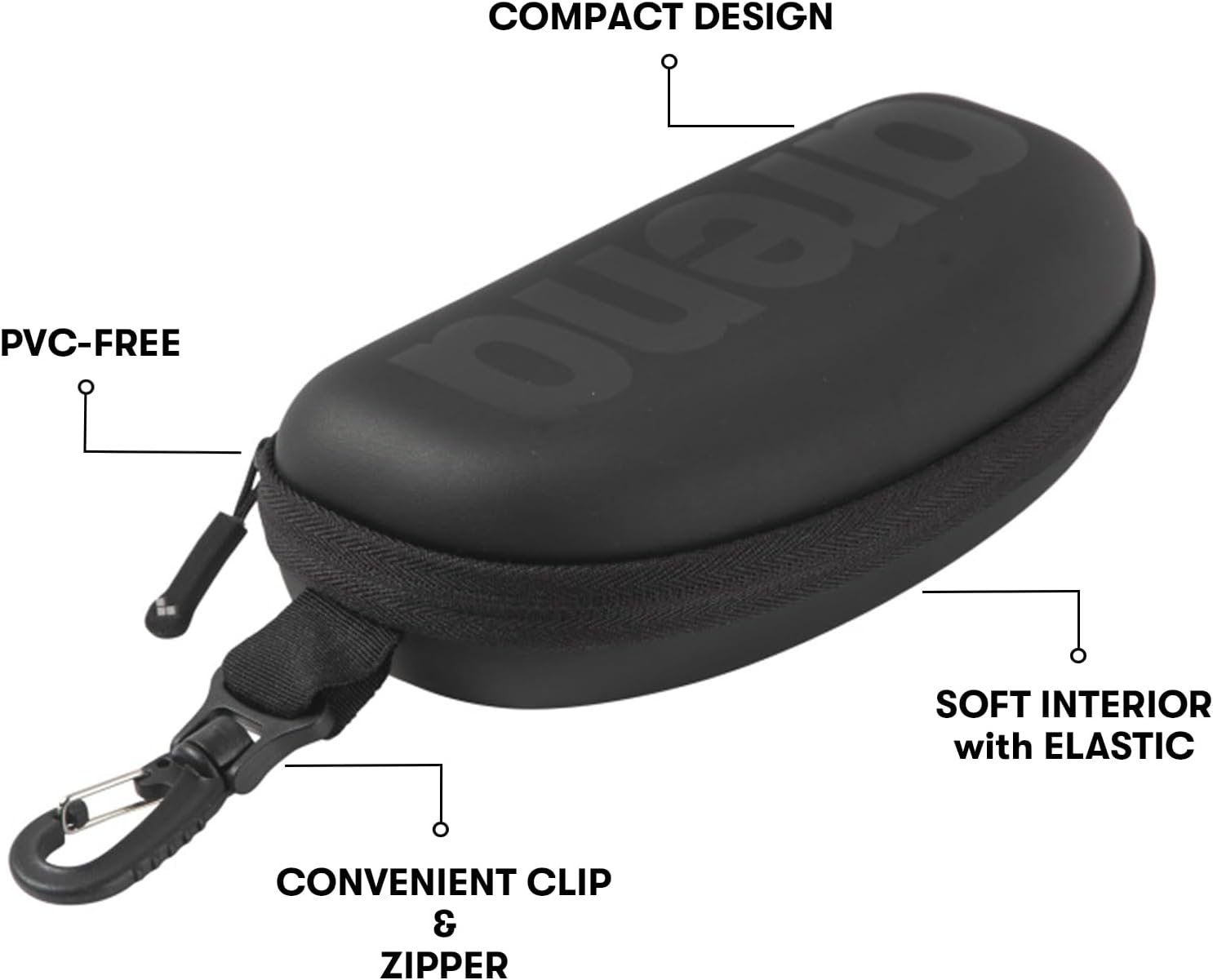 Thumbnail 5 de Arena Swim Goggles CASE - All Black