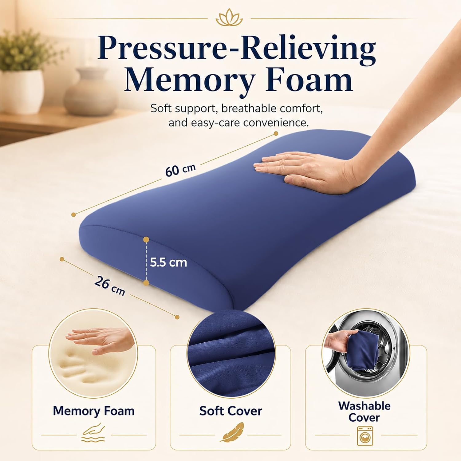 Thumbnail 4 de Memory Foam Lumbar Support Pillow